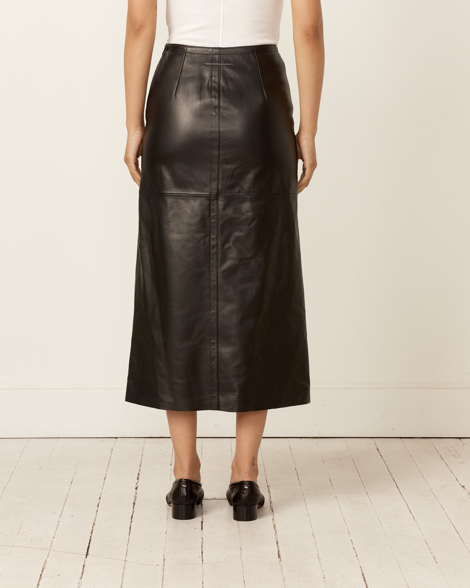 MM6 S62ME0006 Midi Skirt Black - Black / 40 (257891)