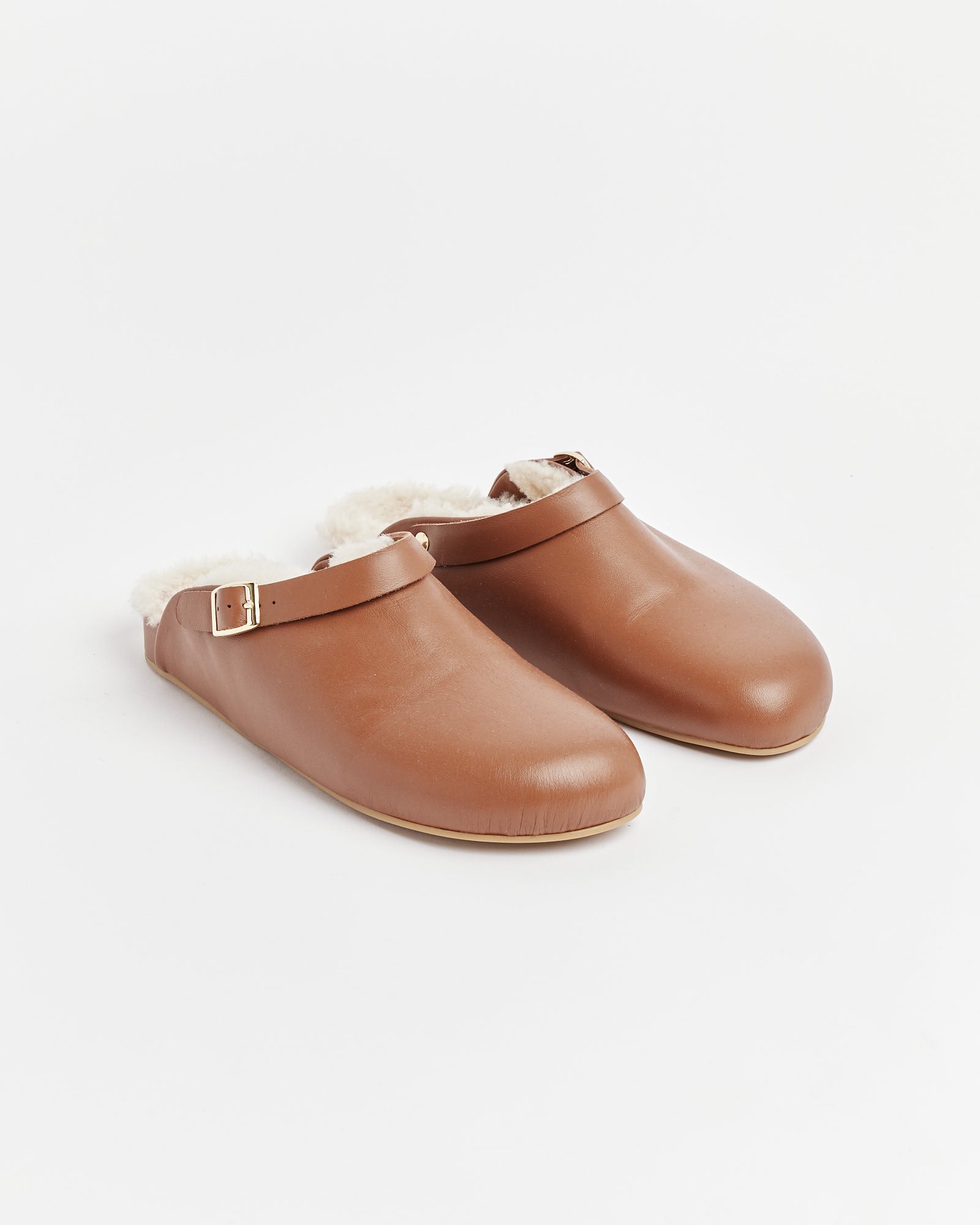 Shearling Clog in Umber - Umber / 9 (257937)