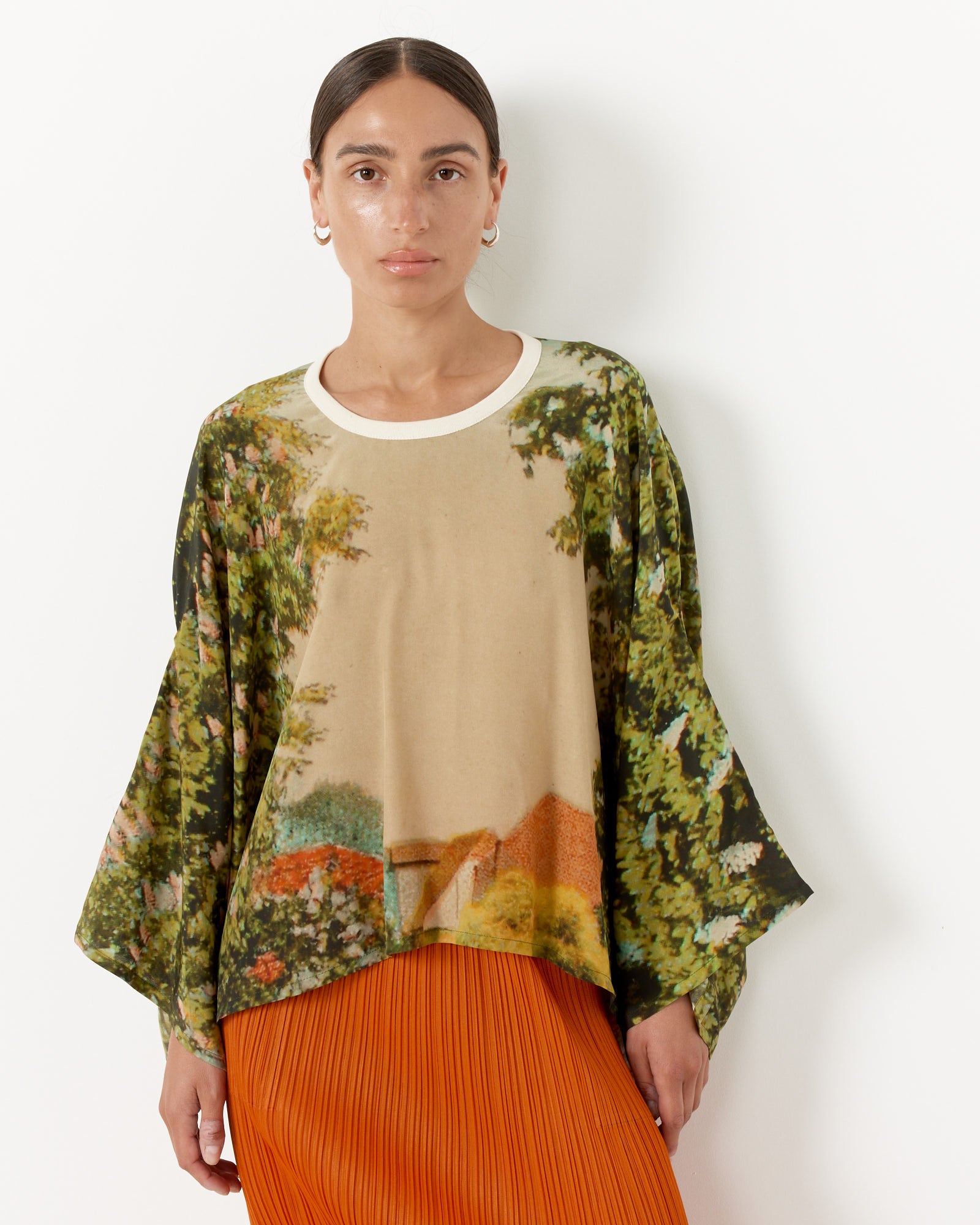 Anntian Silksweati Wide Top - Digital Printed Gots / OS (258035)