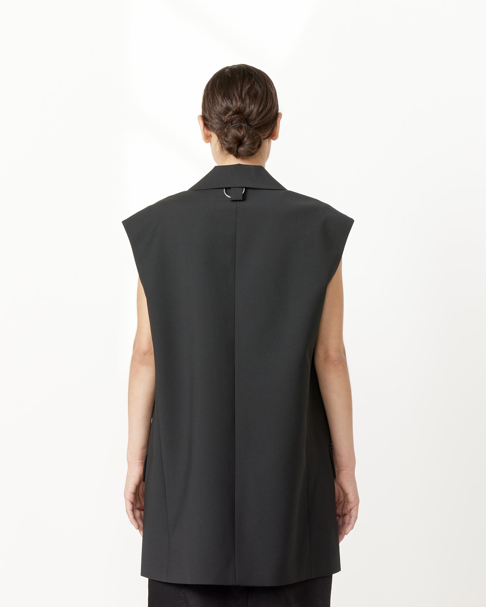 Tibi Liam Vest Black - Black / XS (258063)