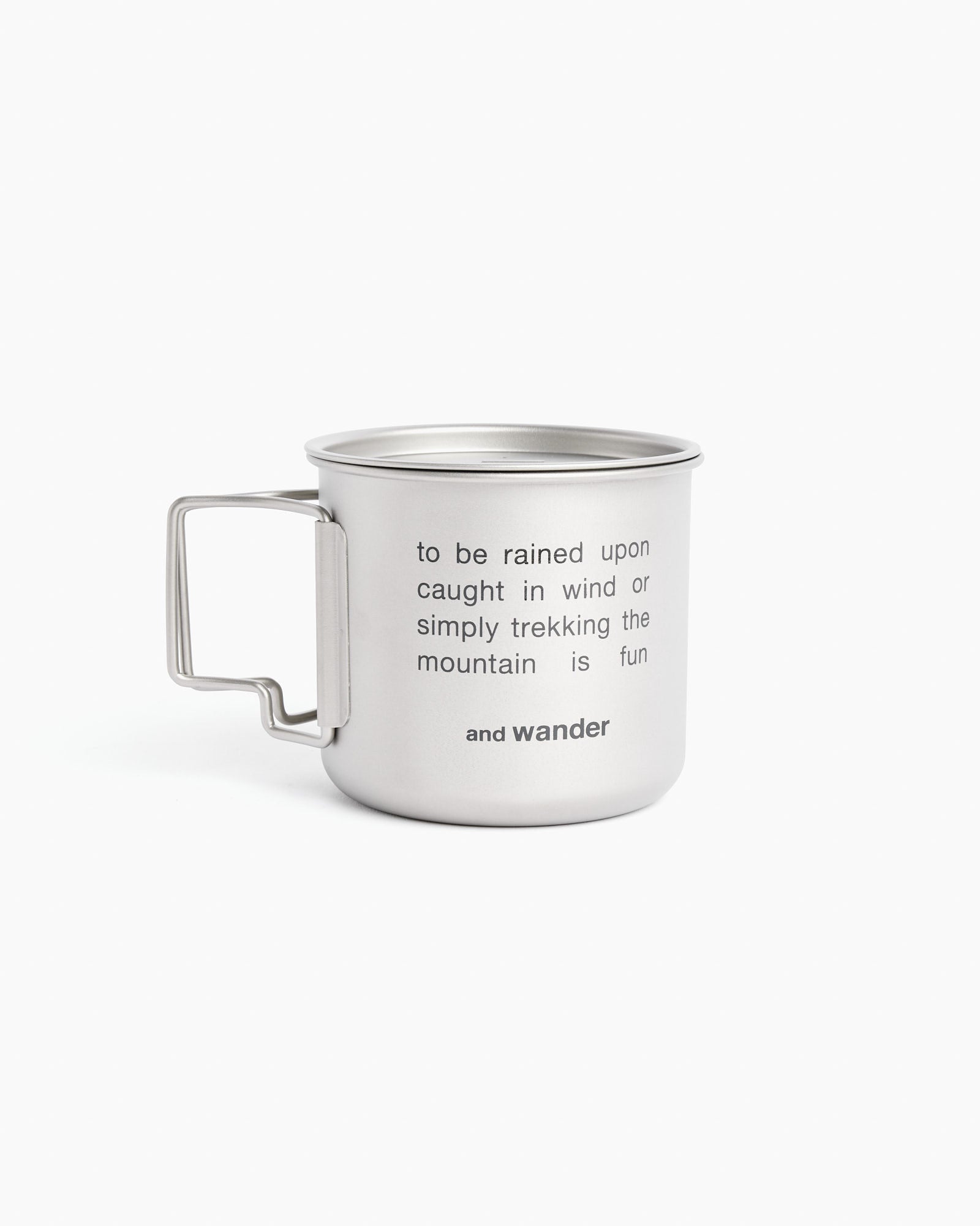 And Wander 173 Titanium Mug - Silver / OS (258255)