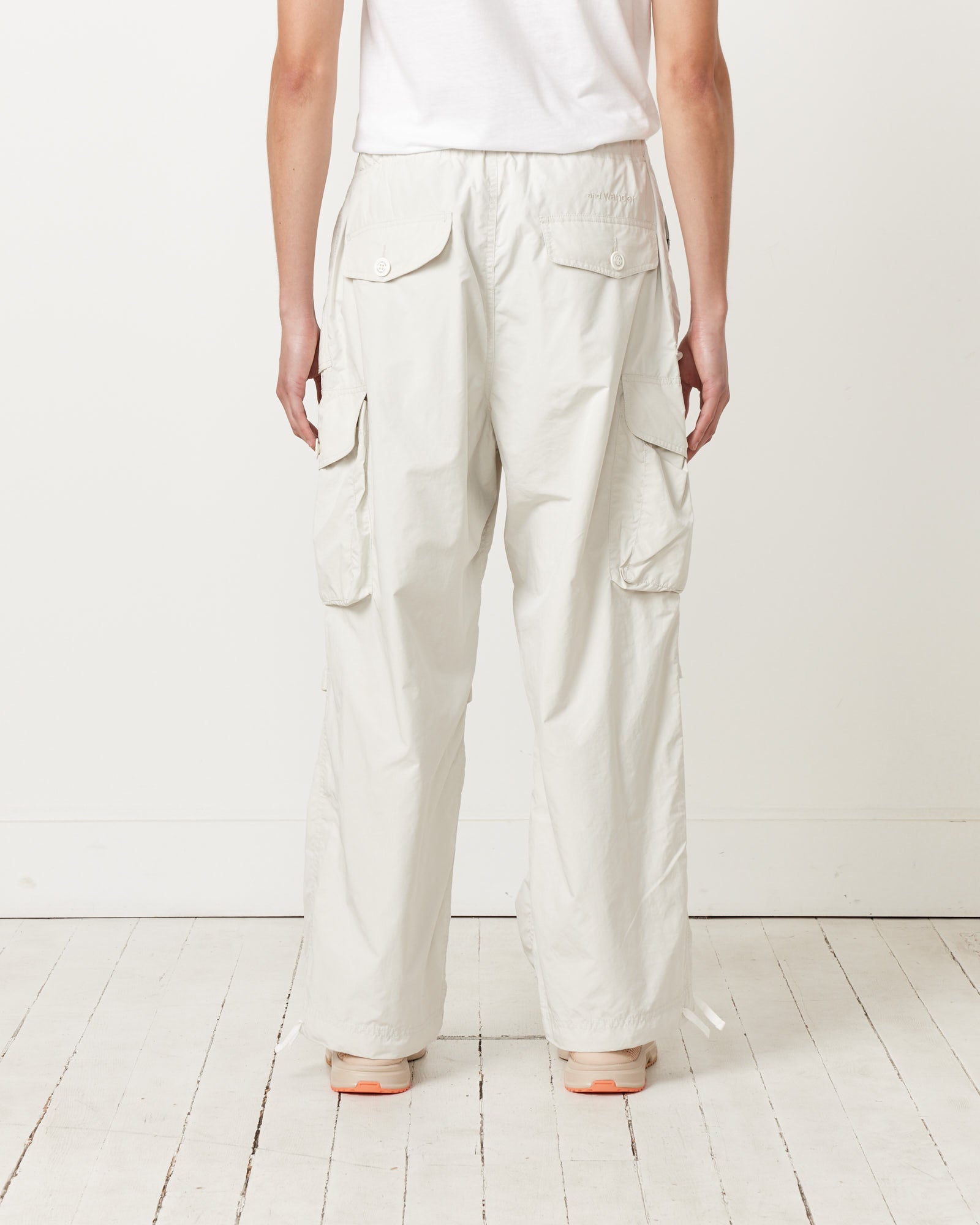 Oversized Cargo Pants in Off White