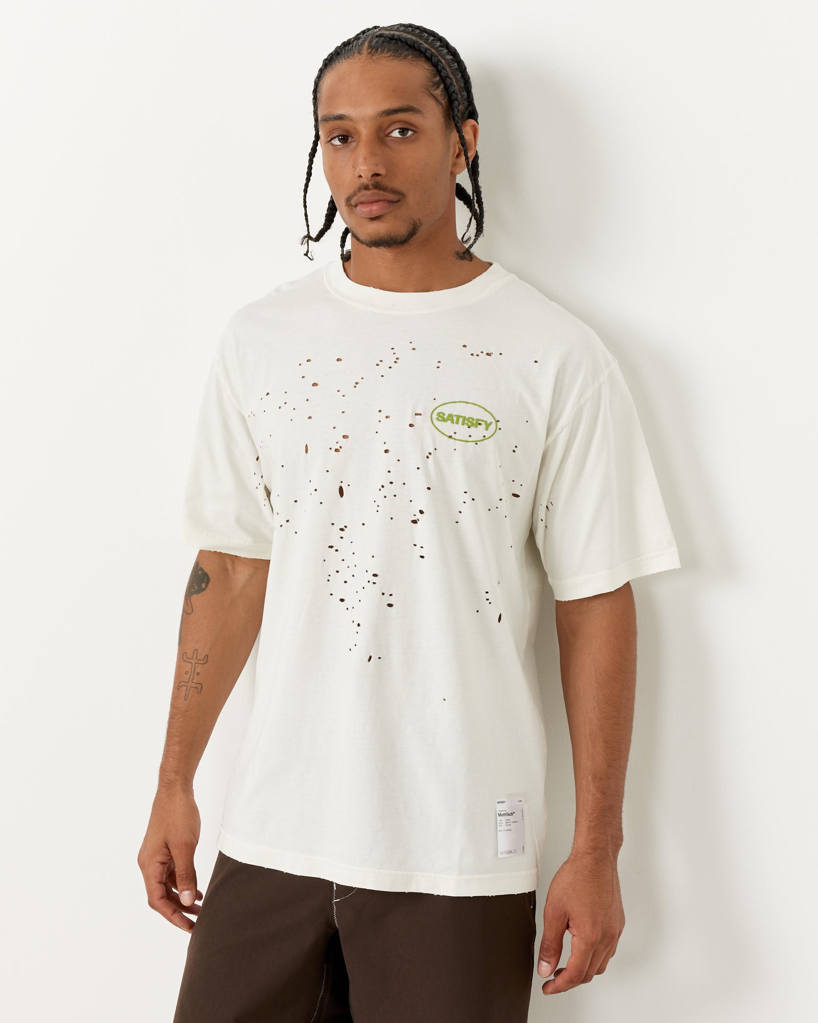 SRS MothTech T-Shirt in Off White