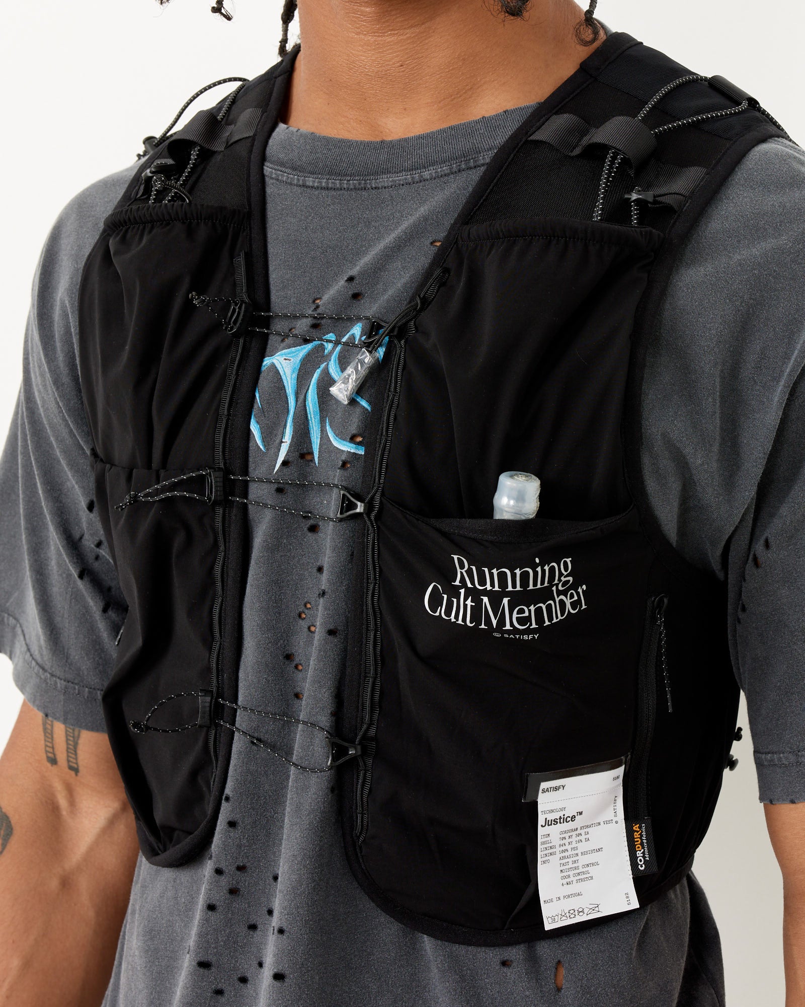 Satisfy Running Hydration Vest Black - Black / L/XL (258285)