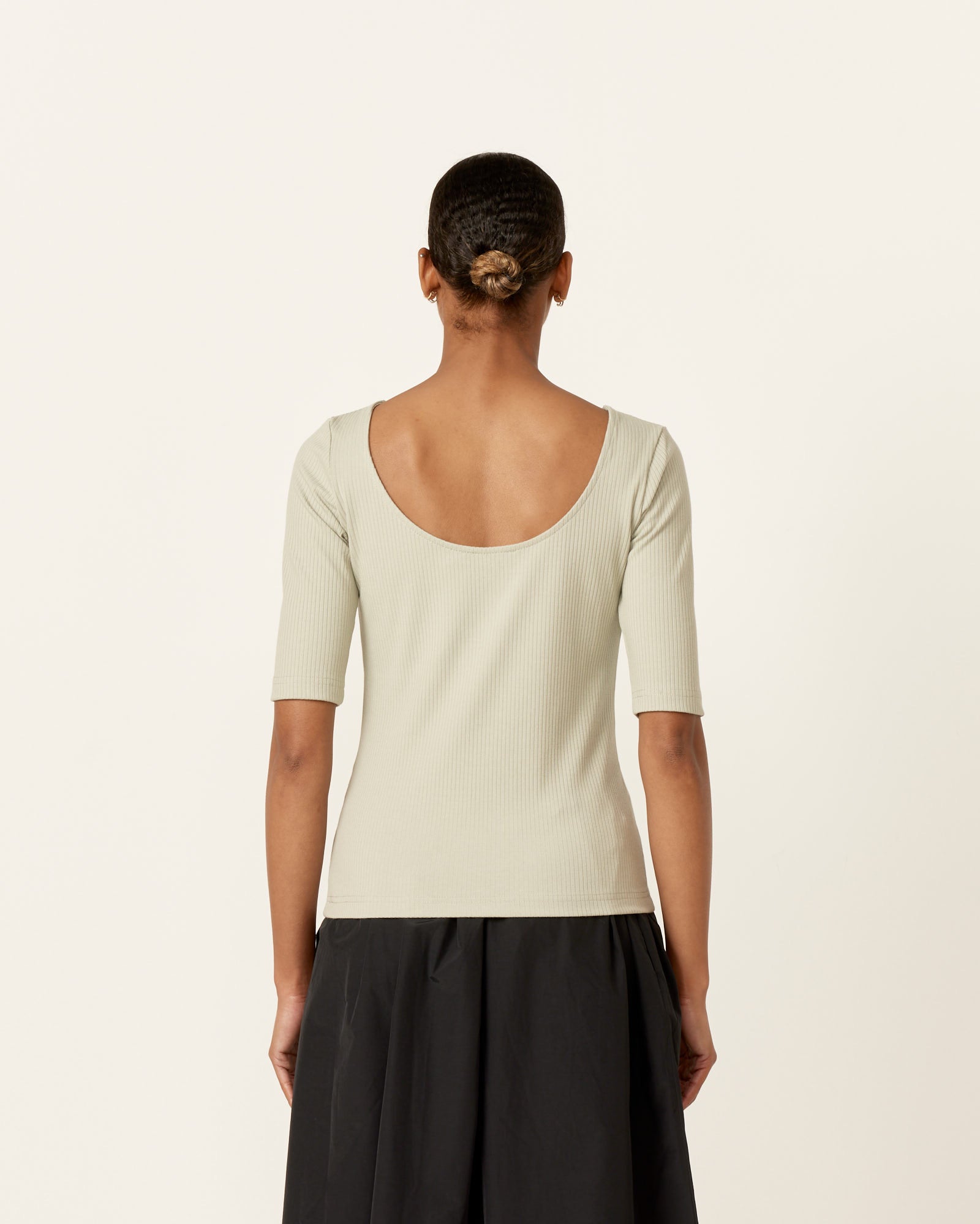 Mijeong Park Scoop Back Ribbed Top Mint - Mint / XS (258324)