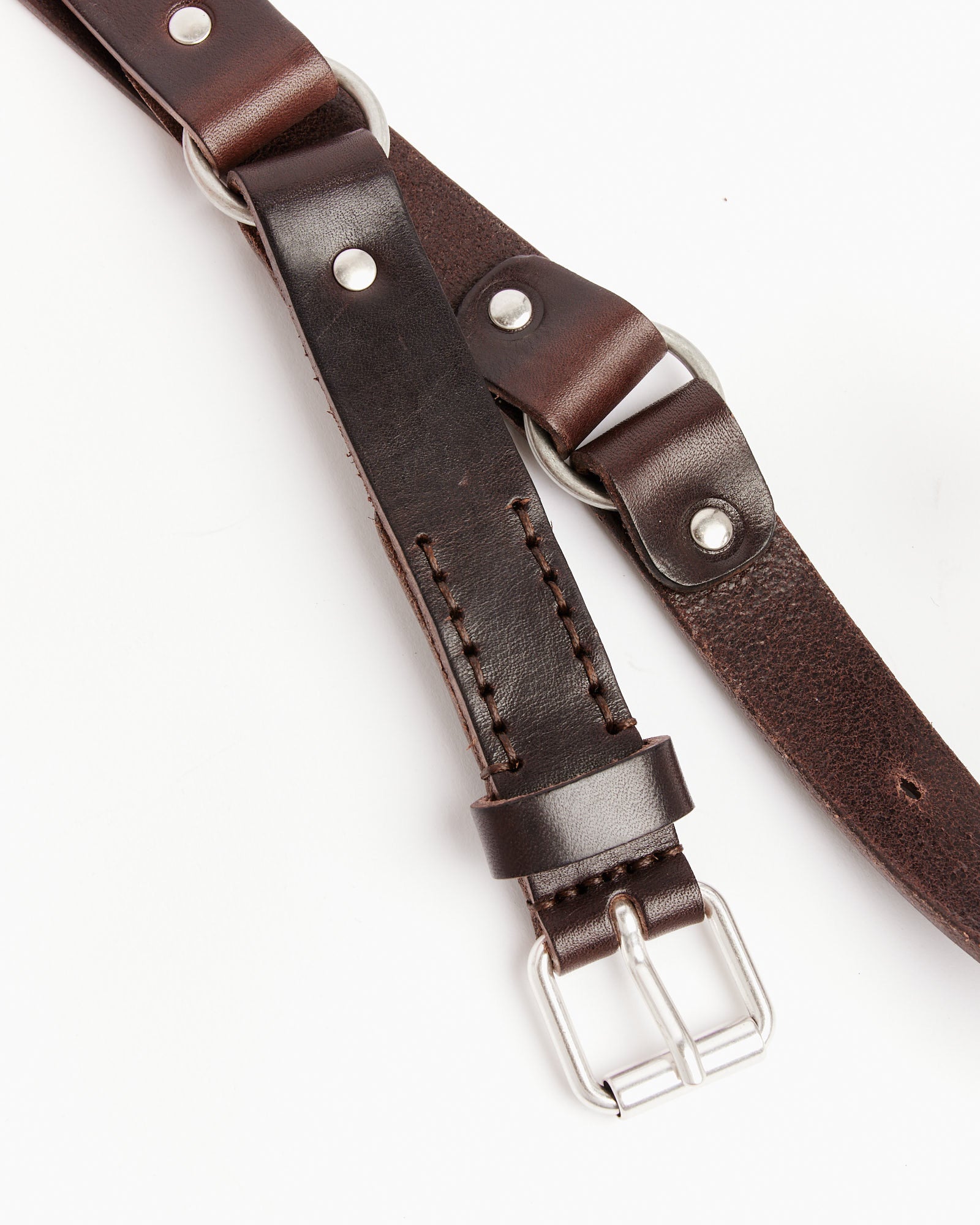 Our Legacy 2.5CM Ring Belt Grizzly Brown - Grizzly Brown / 90 (258473)