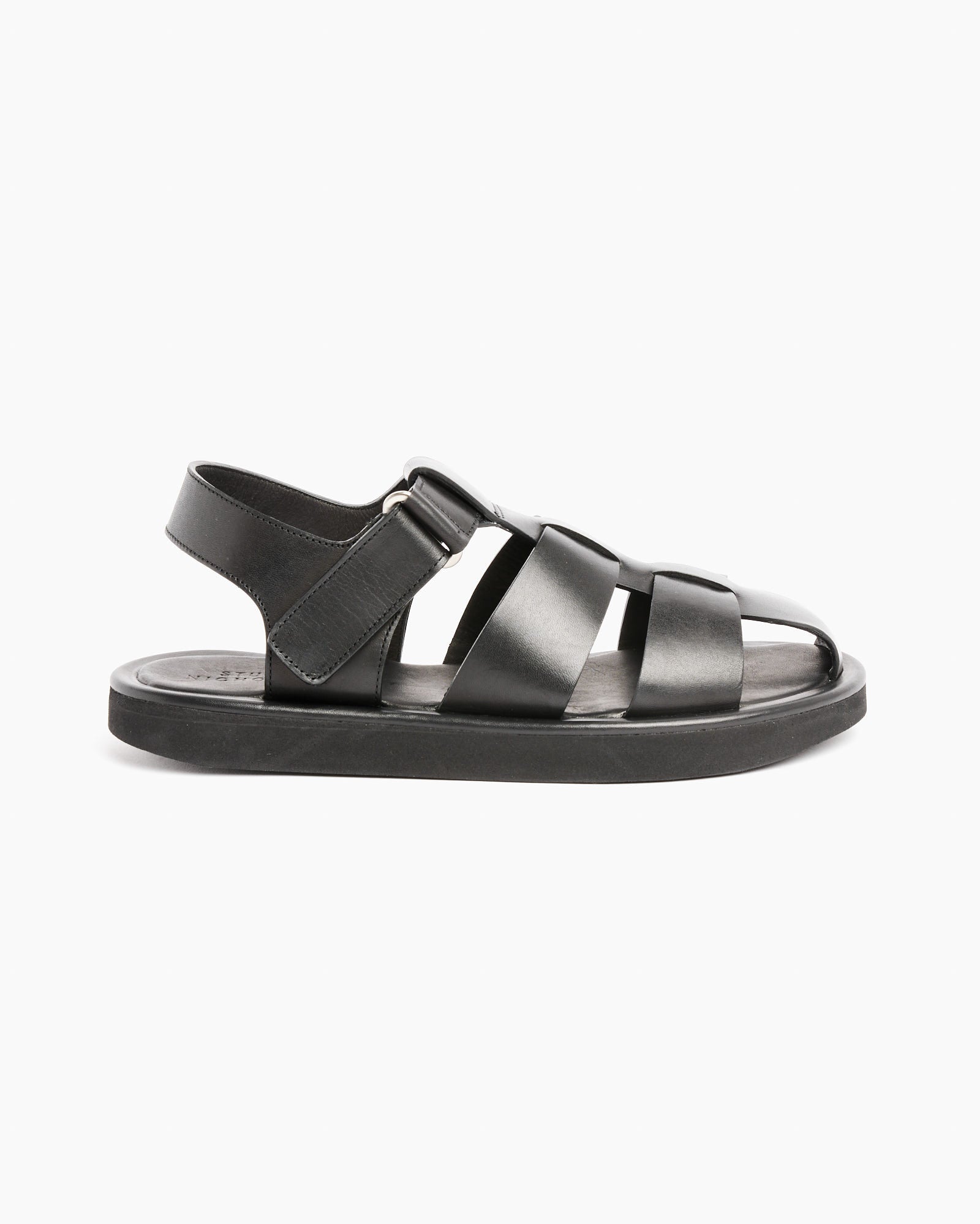 Cassius Sandal in Black - Black / 38 (258782)