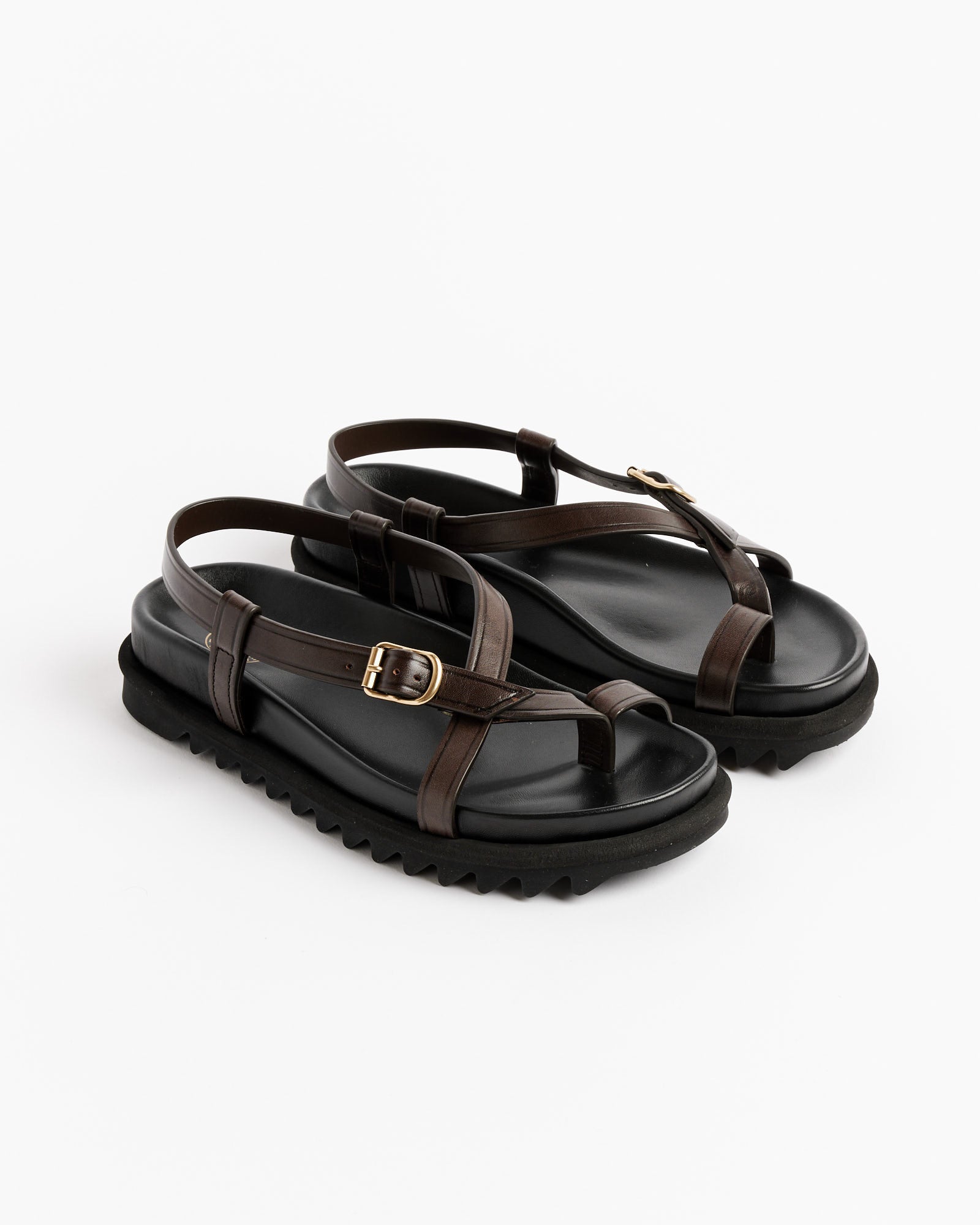 Platform Sandals in Black