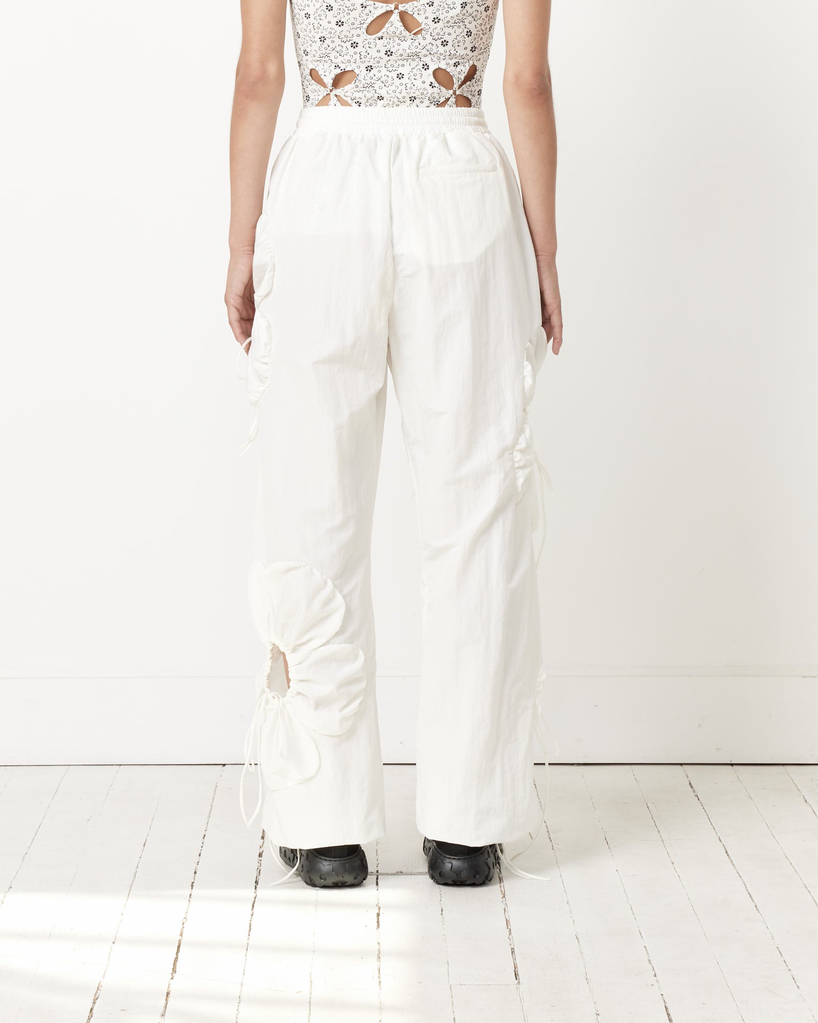 J. Kim Flower Pants White - White / S (259159)