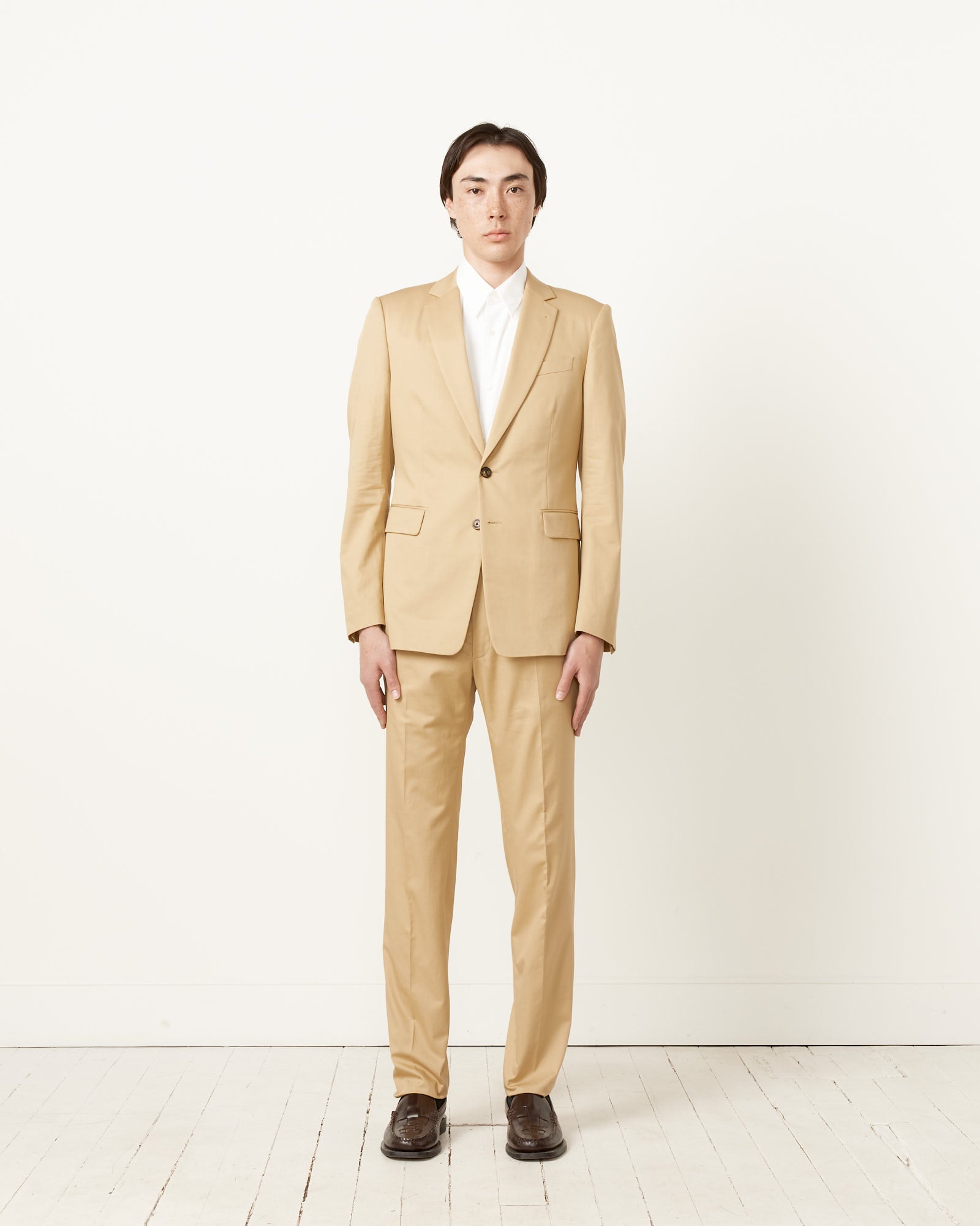 Slim Fit Suit in Beige