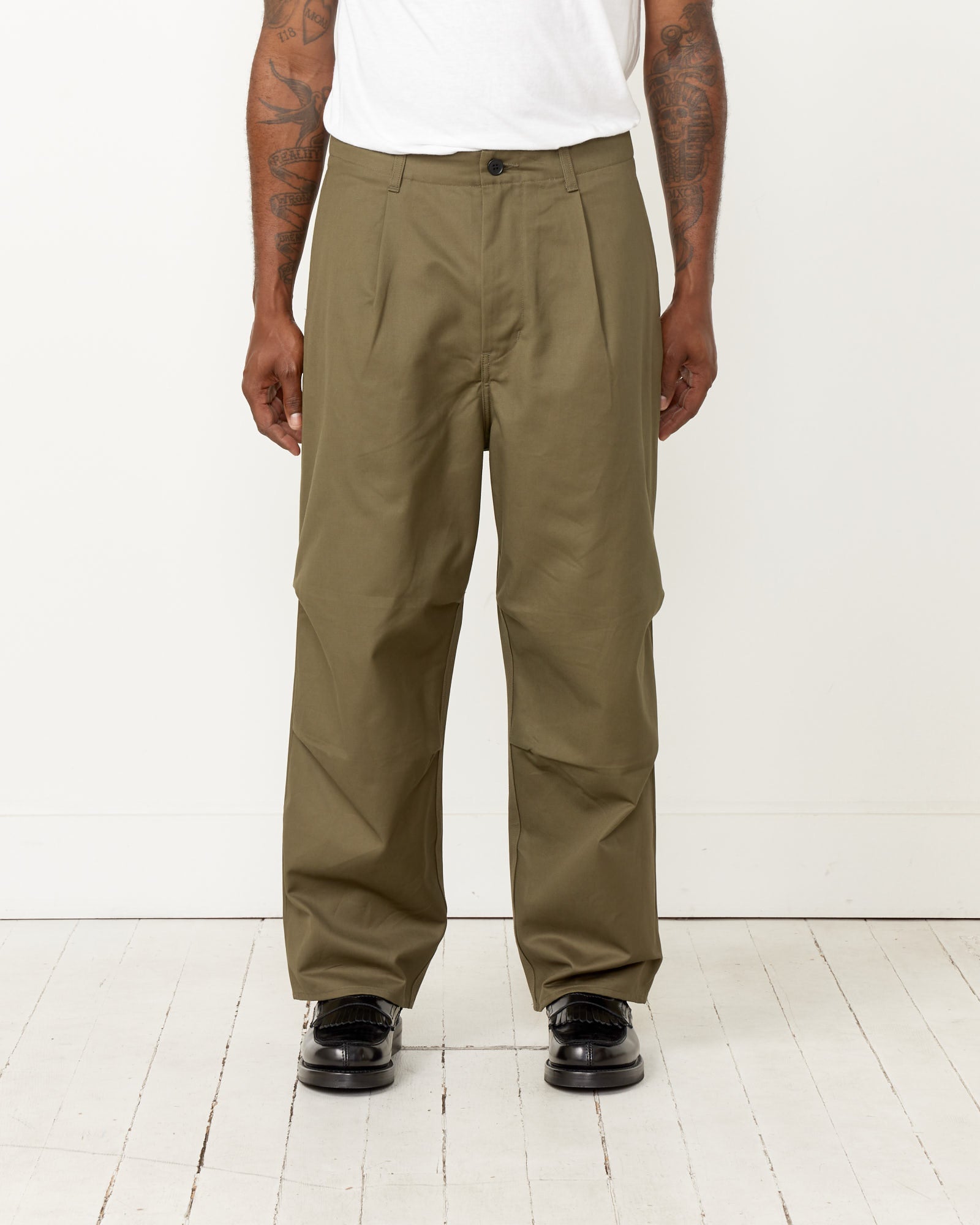 Selvedge Knee Tuck Pant in Olive – Mohawk General Store