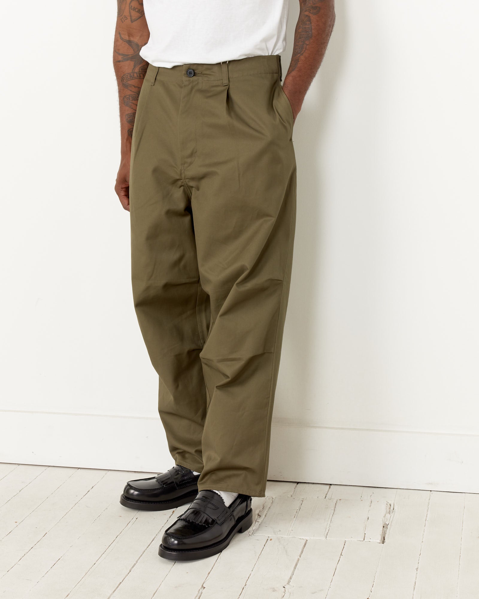 Selvedge Knee Tuck Pant in Olive – Mohawk General Store