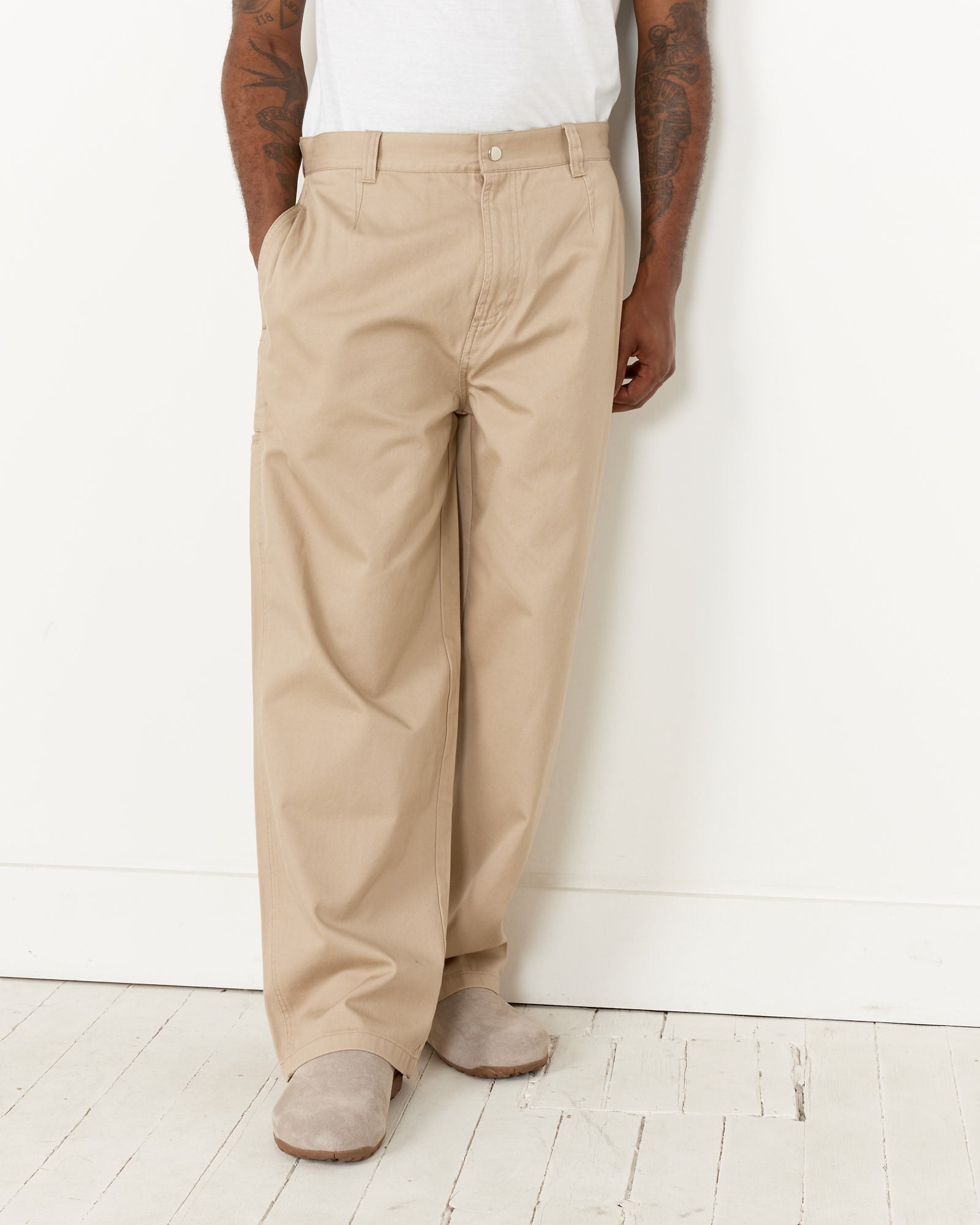 Stussy Workgear Trousers Khaki - Khaki / 32 (259685)