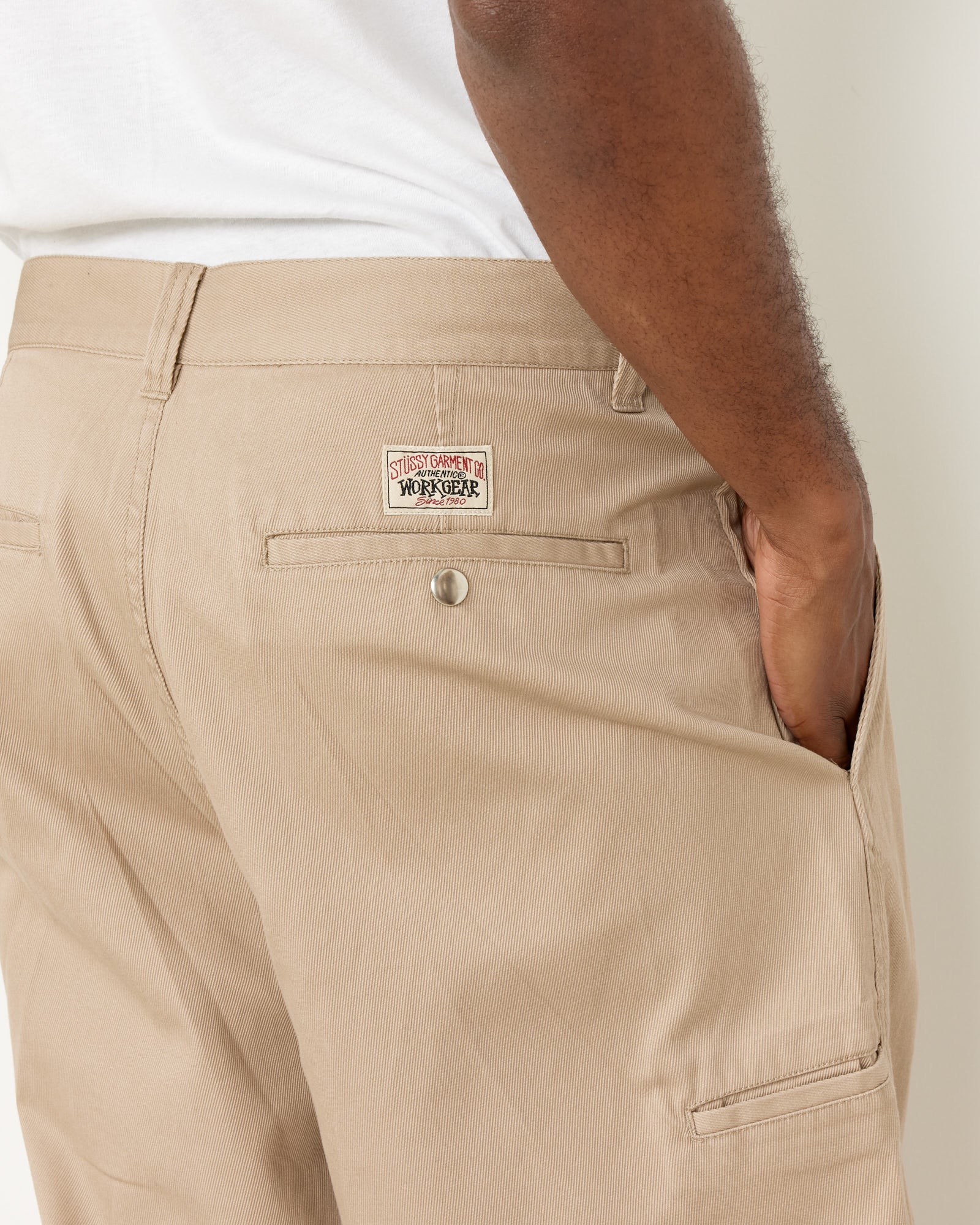 Stussy Workgear Trousers Khaki - Khaki / 32 (259685)