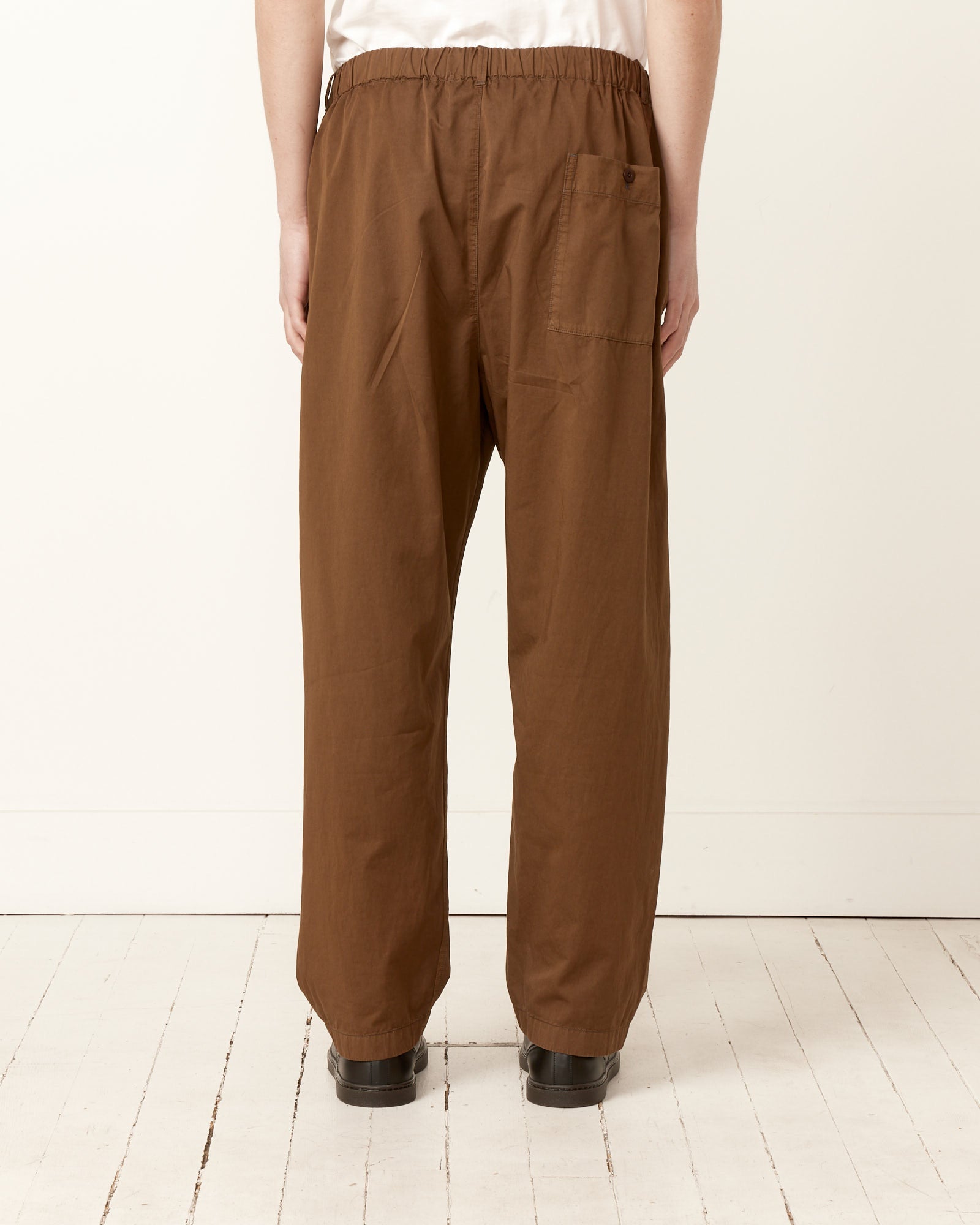 Lemaire Relaxed Pants Dark Tobacco - Dark Tobacco / M (259727)