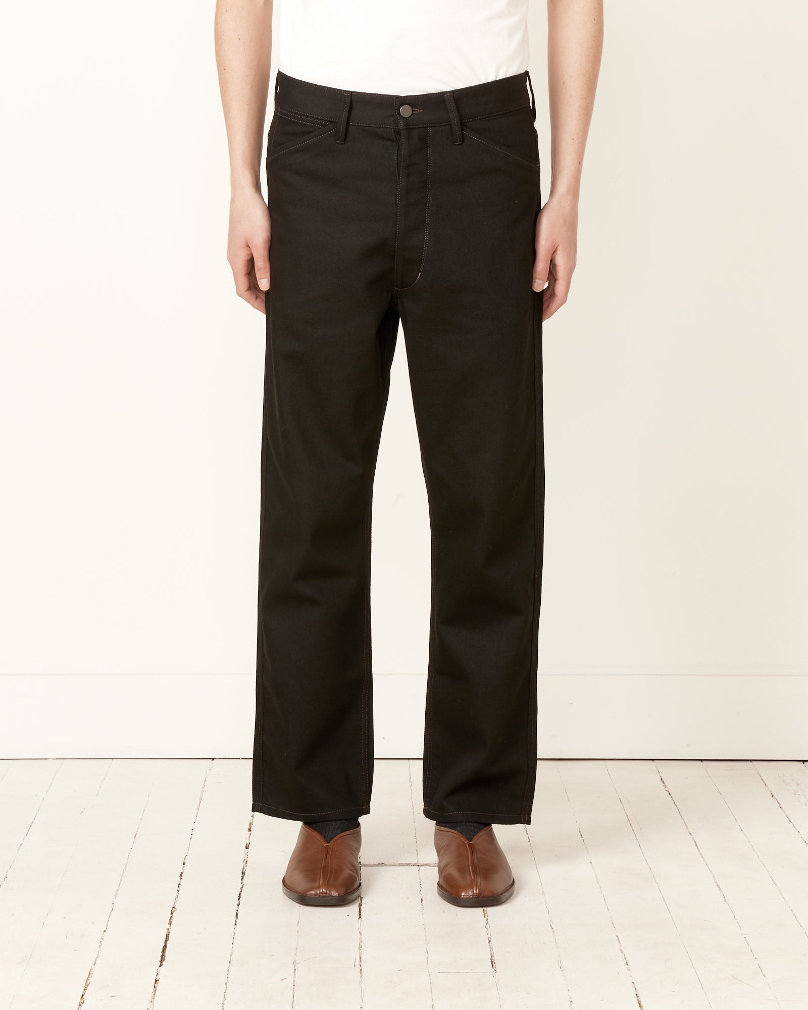 Lemaire Curved 5 Pocket Pants Black - Black / 50 (259739)