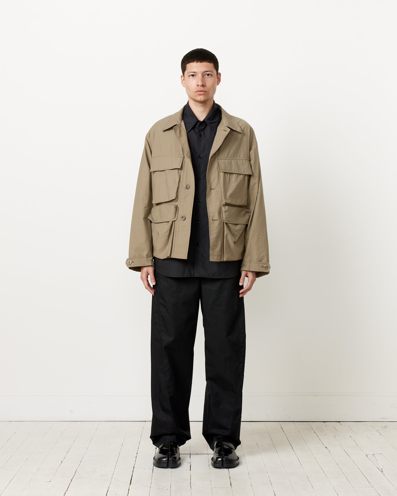 Lemaire Light Field Jacket Dusty Khaki - Dusty Khaki / 48 (259761)