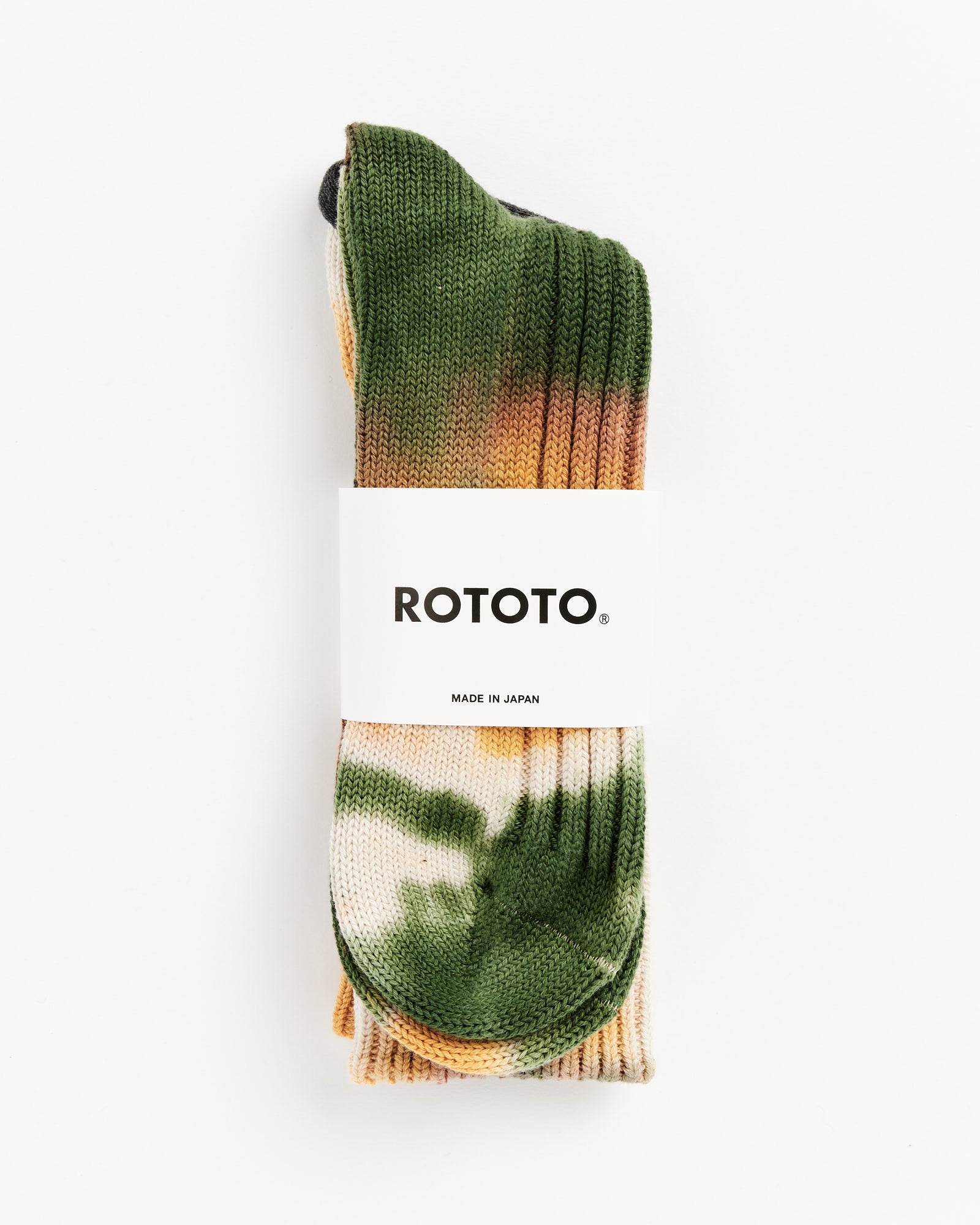 Rototo 1415 Socks Green/Golden/Brown - Green/Golden/Brown / L (259791)