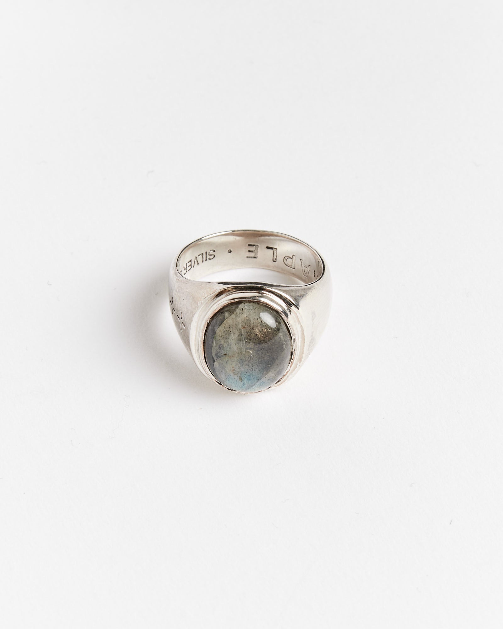 Maple Tommy Signet Ring Silver/Labradorite - Silver/Labradorite / 10 (259817)