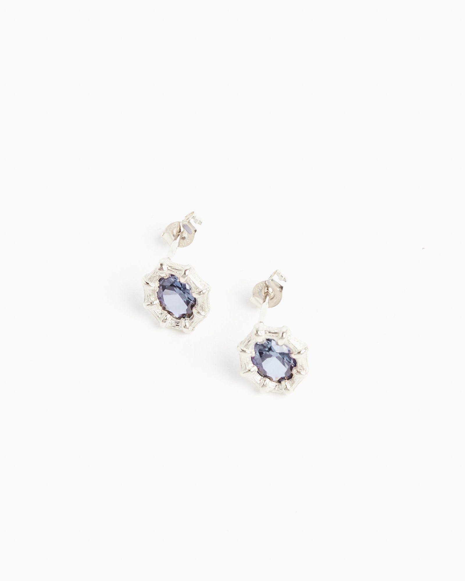 Bleue Burnham Mini Bamboo Earrings Gold/Blue - Gold/Blue / OS (259846)