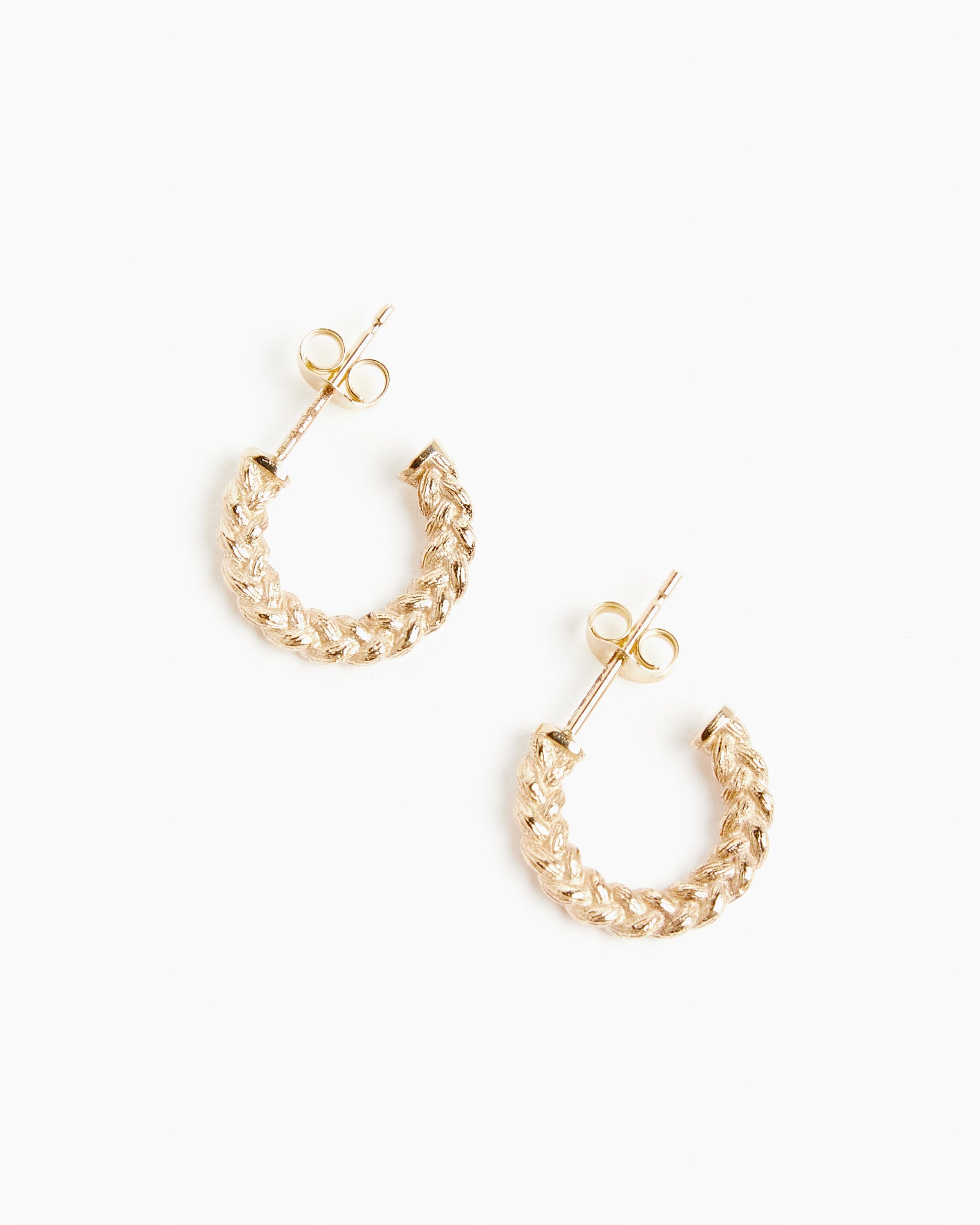 Bleue Burnham Braided Hoop Earrings - Gold - OS - Default Title (259847)