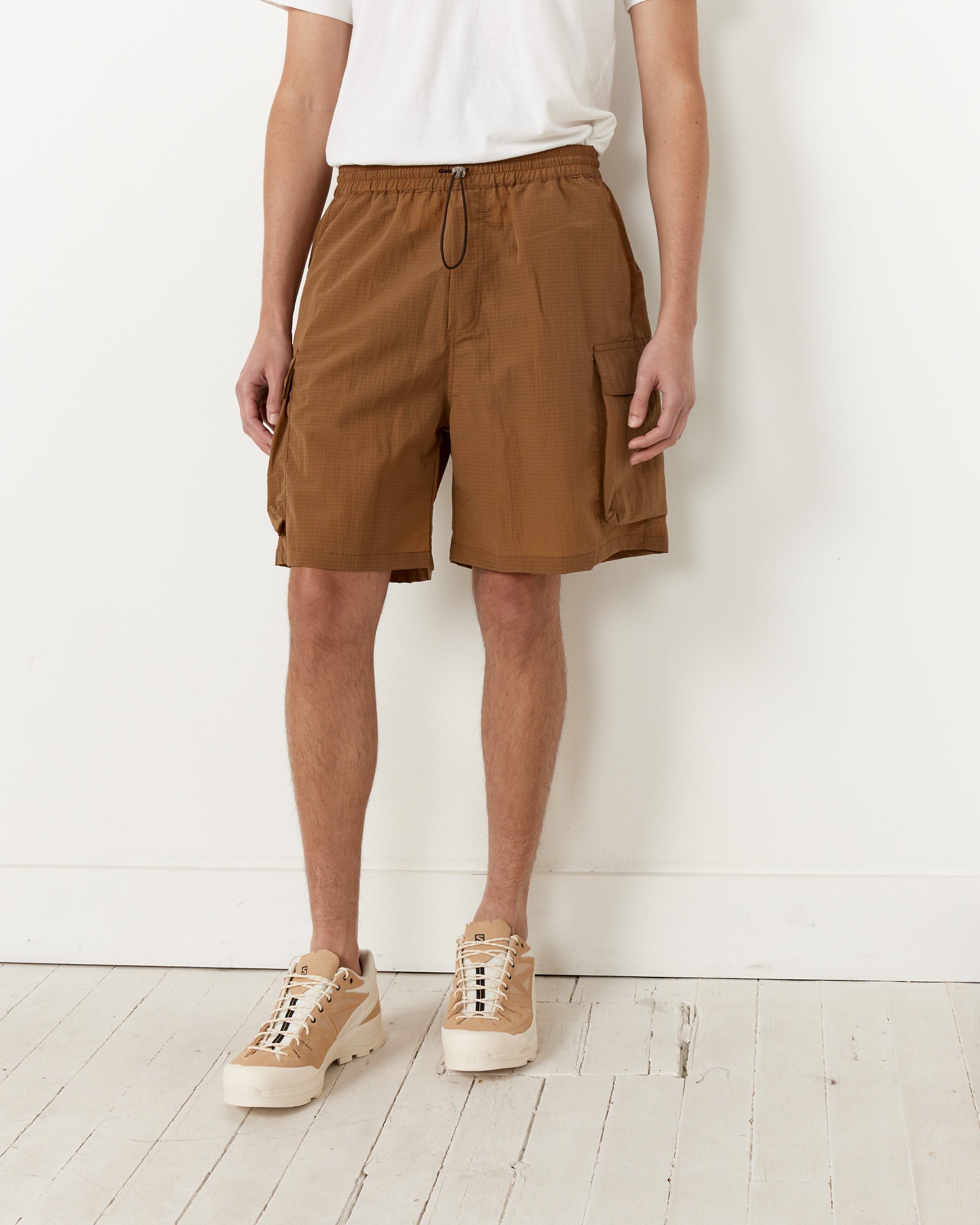 LC23 Cargo Nylon Shorts Brown - Brown / L (259927)