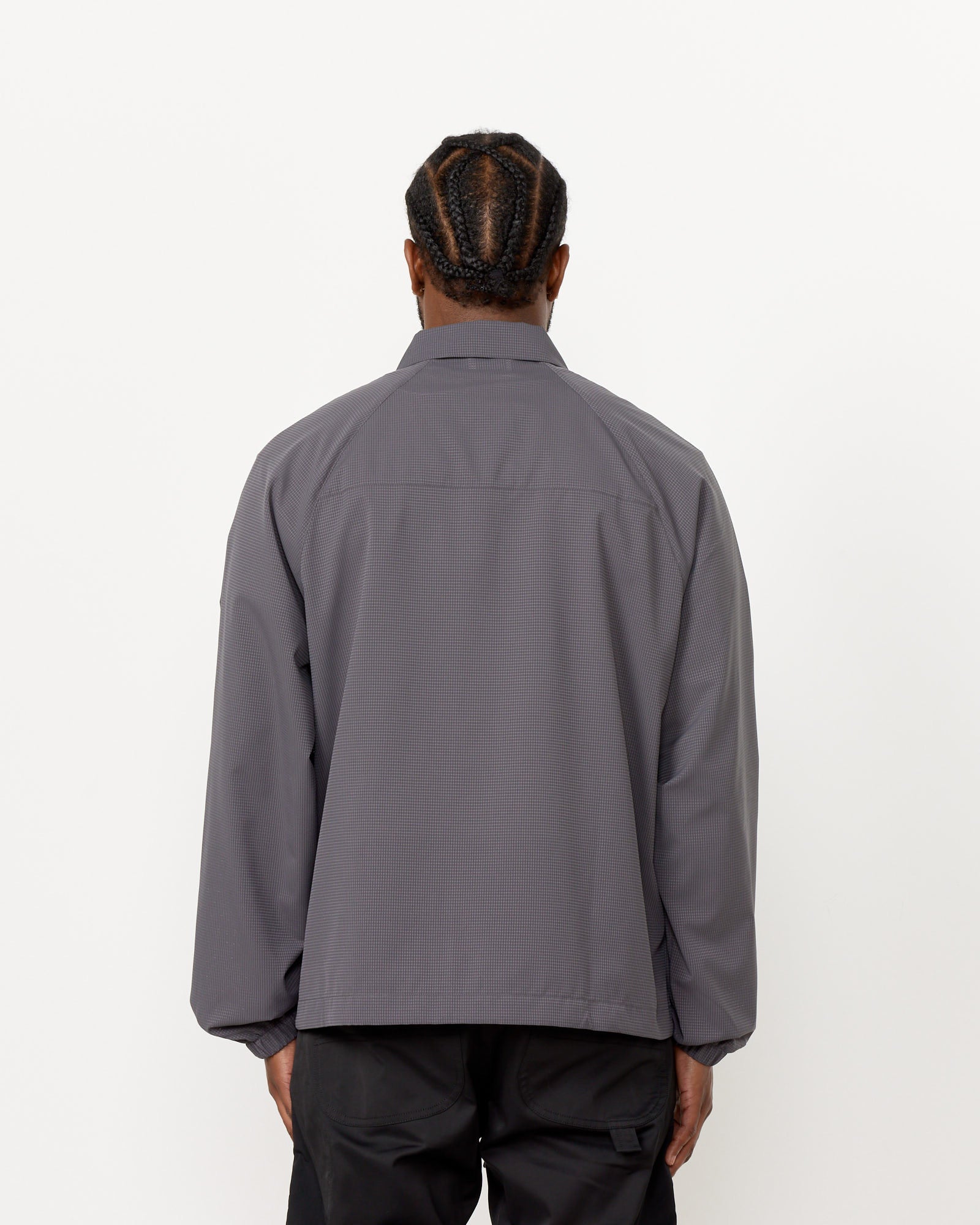 ROA Perforated Shirt Graphite - Graphite / L (259984)