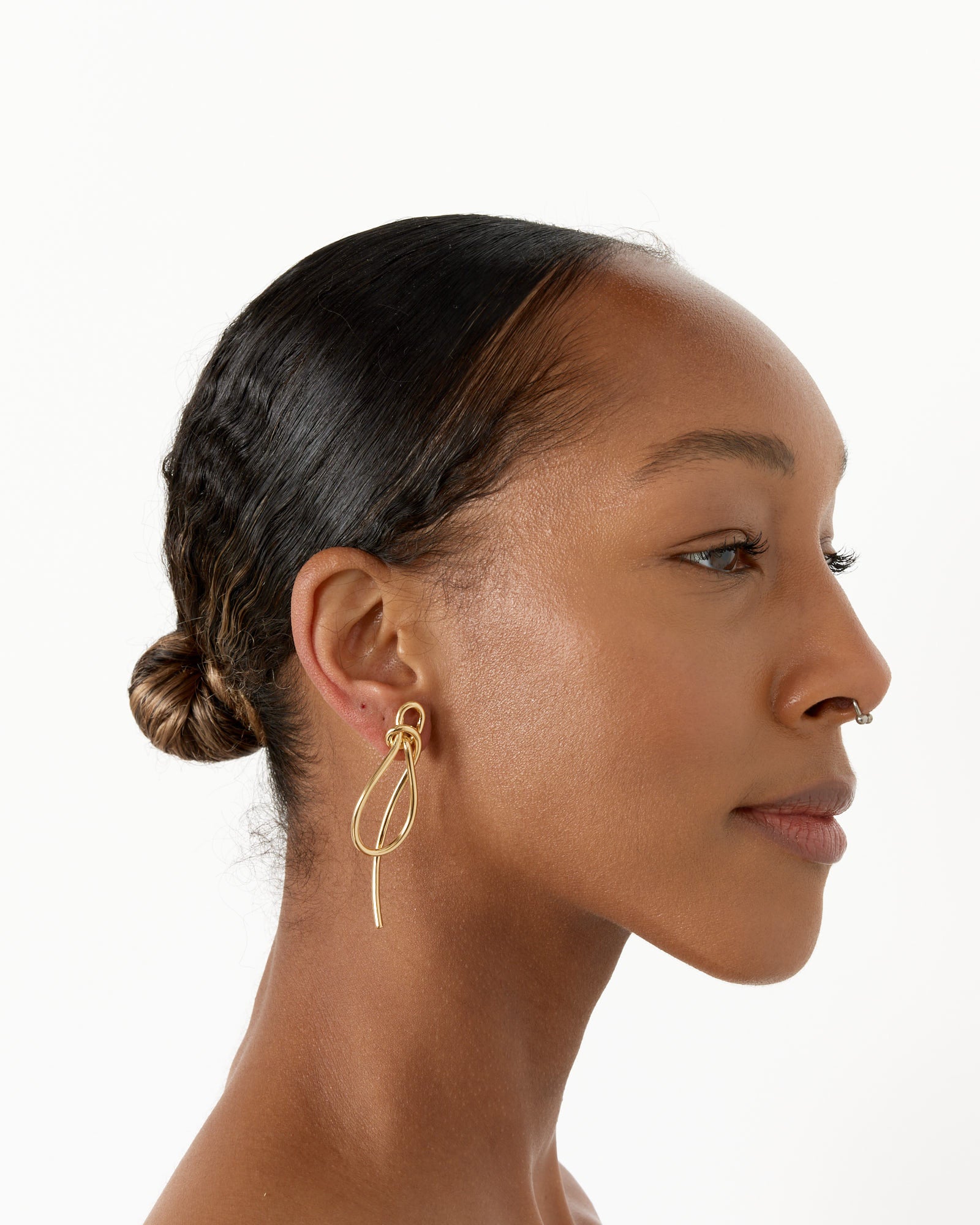 Completedworks Thread Earrings - 18ct Gold Plate - Default Title (260054)