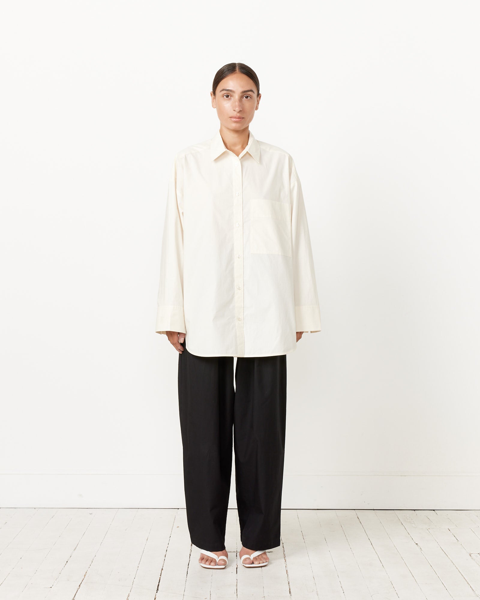 By Malene Birger Derris Shirt Whisper White - Whisper White / 36 (260210)