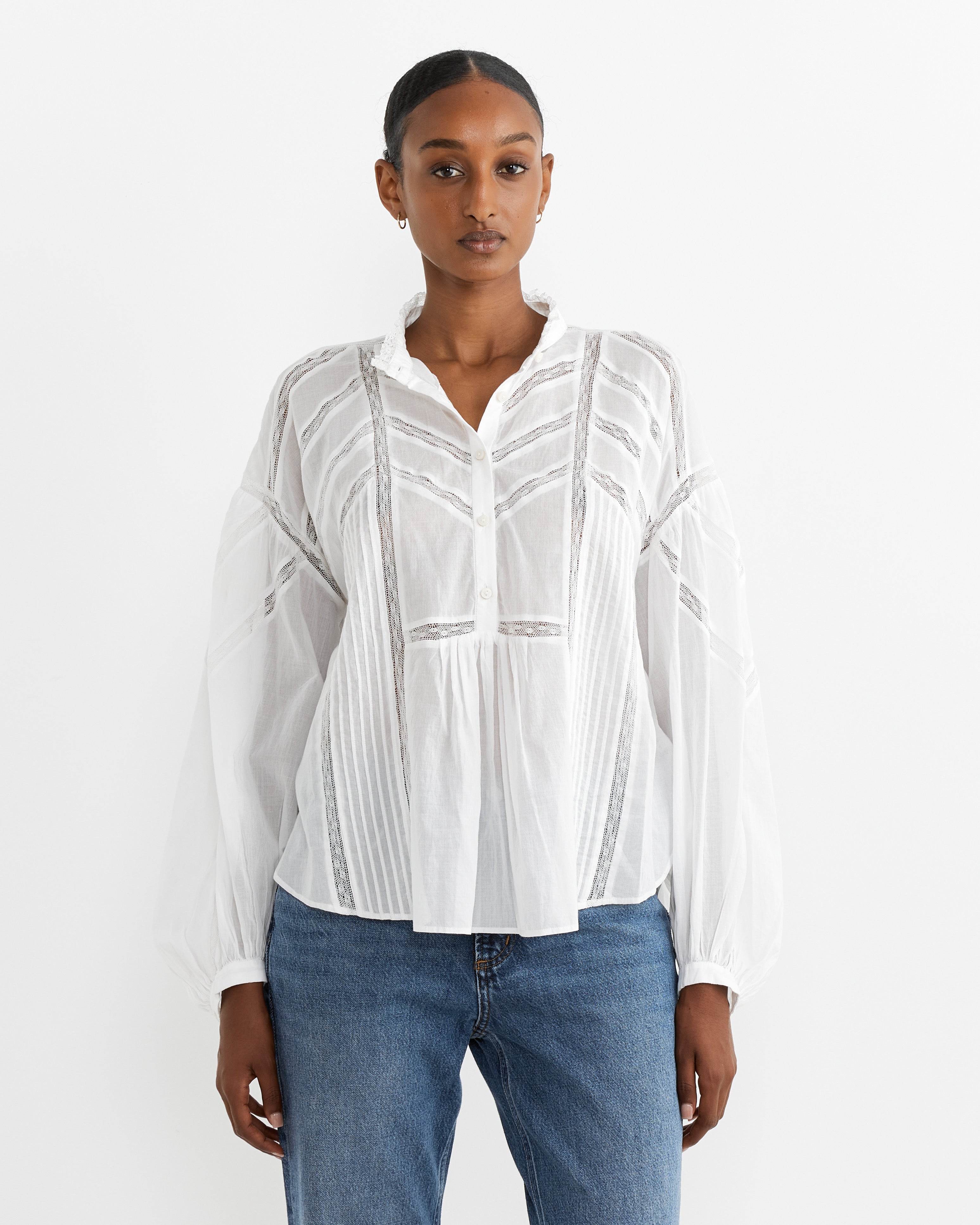 Gelma Blouse in White