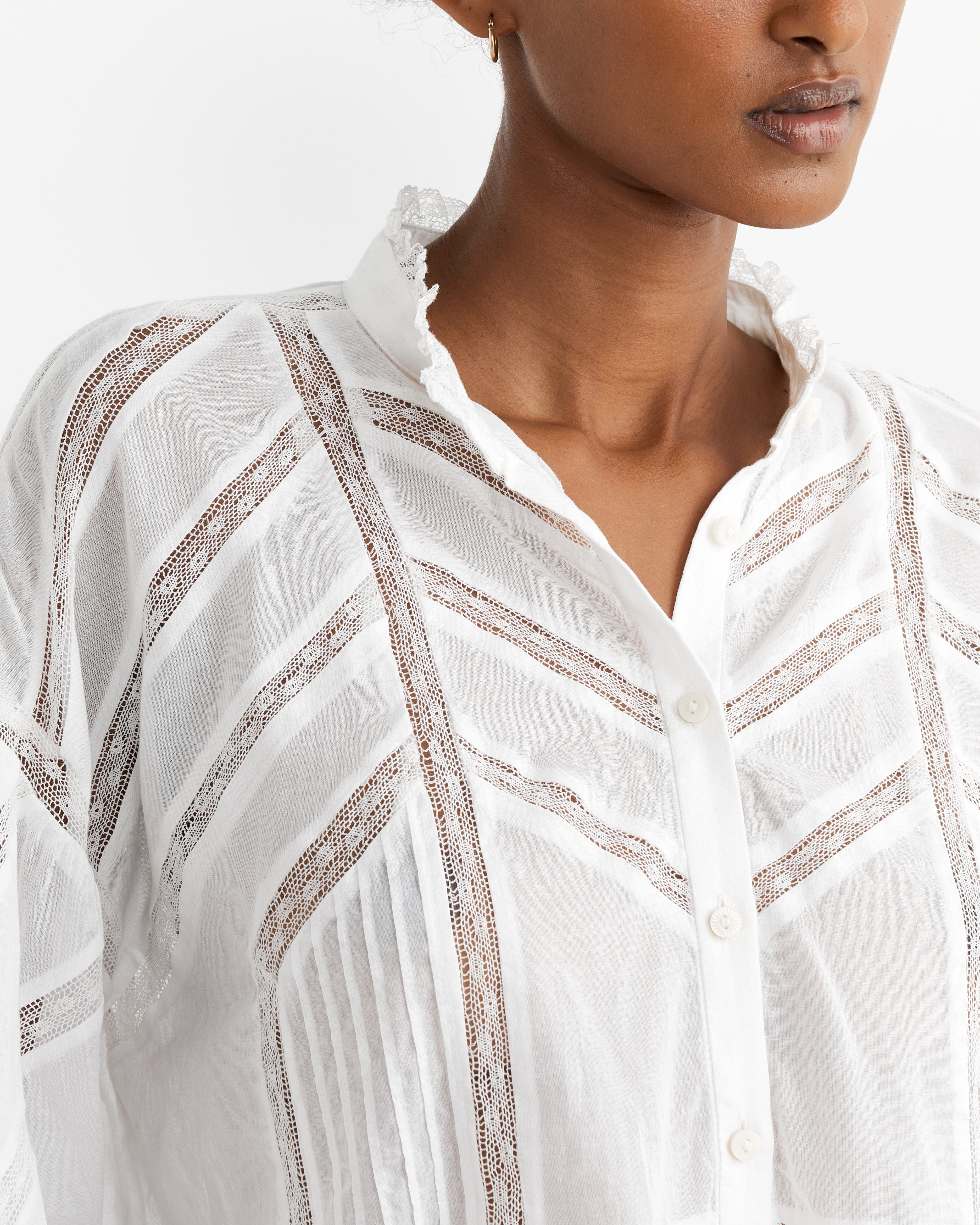 Gelma Blouse in White