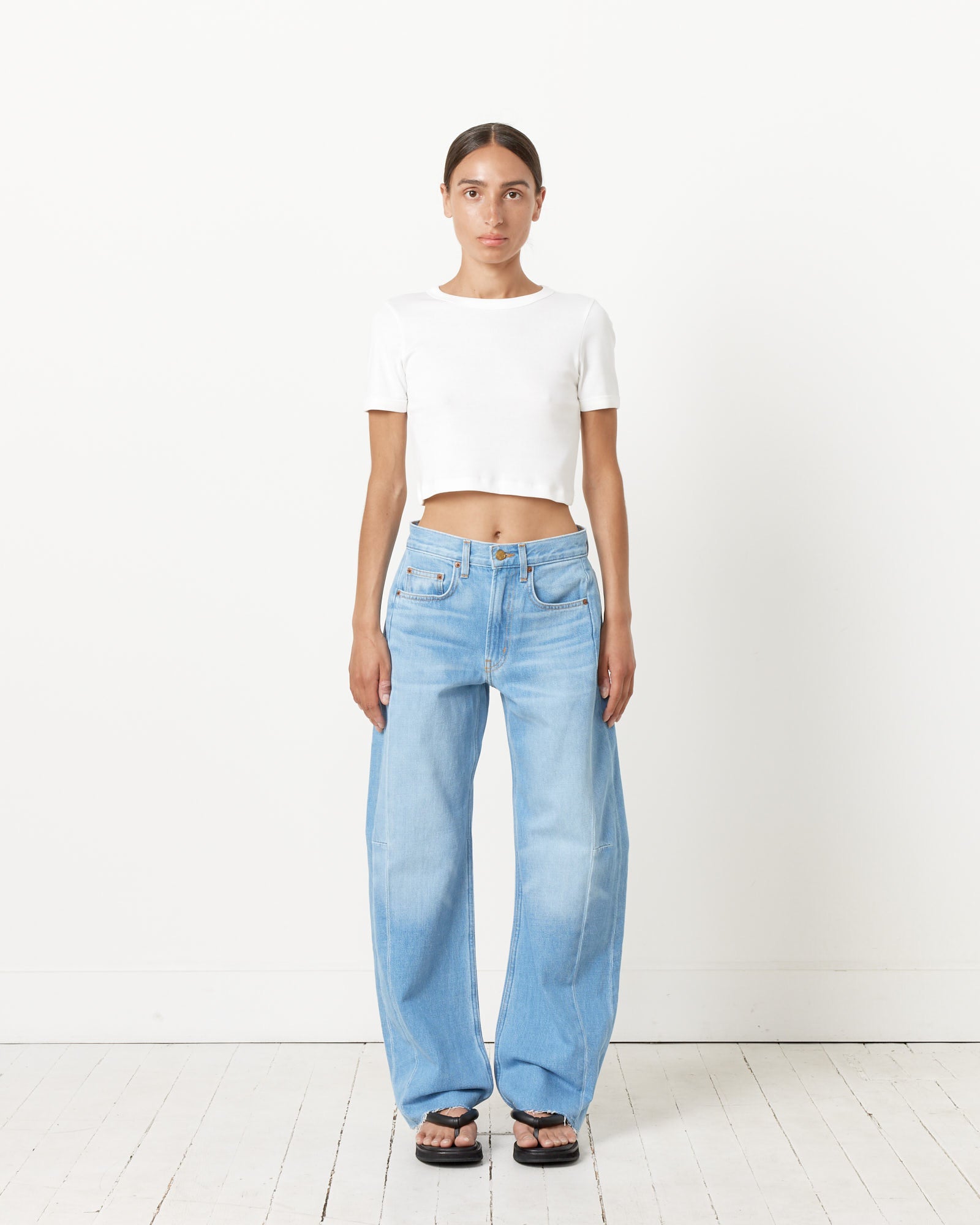 FLORE FLORE Car Crop White - White / S (260744)