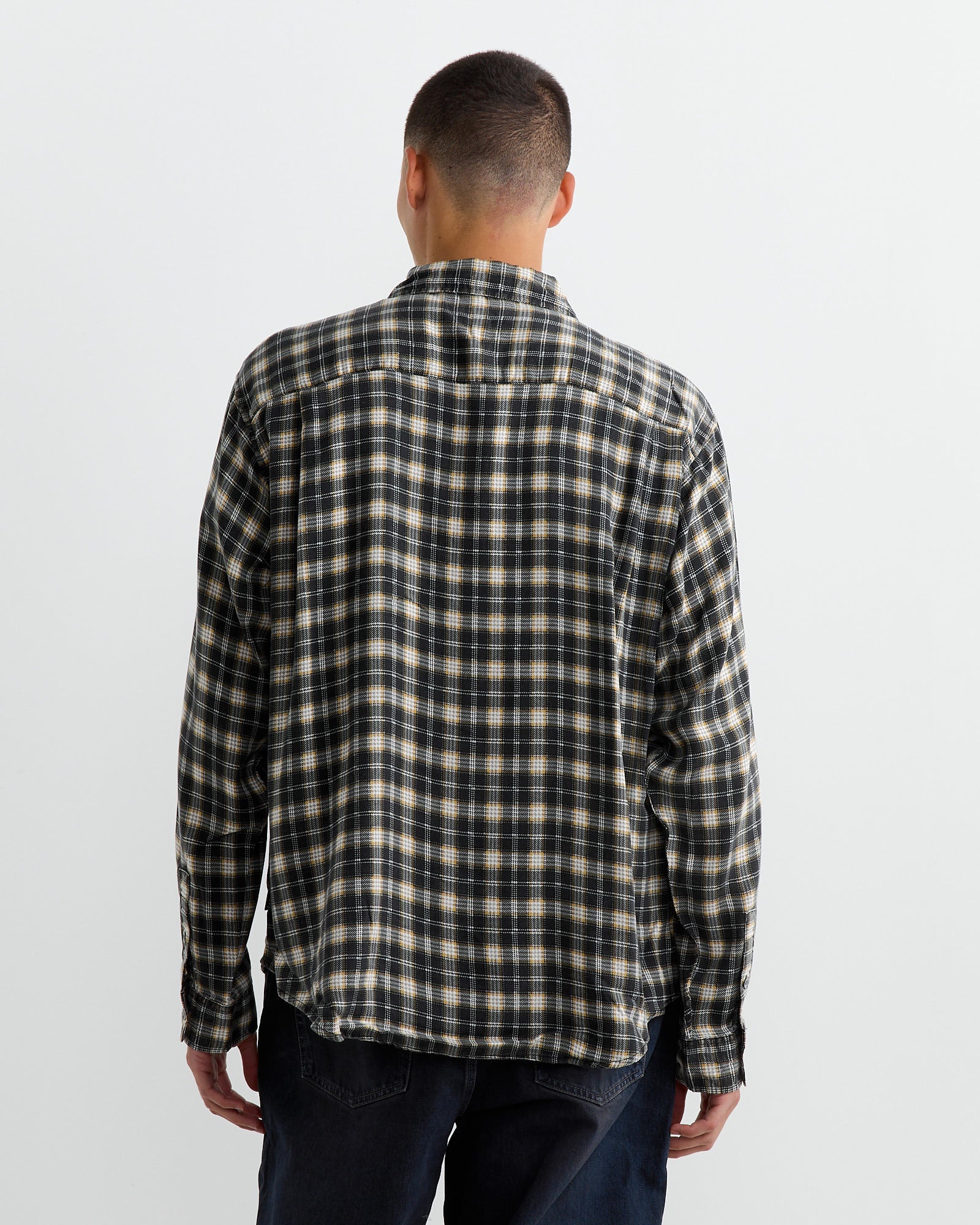 Matthew Plaid Shirt in Black