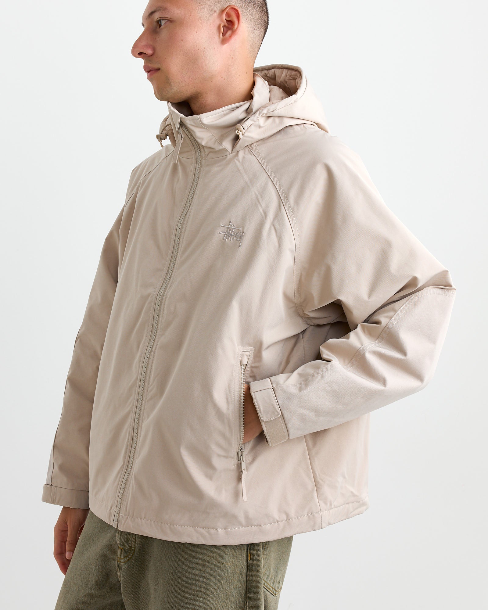 Stussy Short Military Parka Stone - Stone / L (260790)