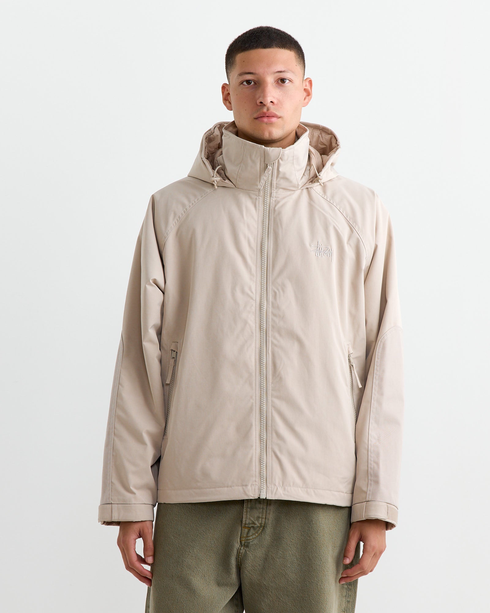 Stussy Short Military Parka Stone - Stone / L (260790)