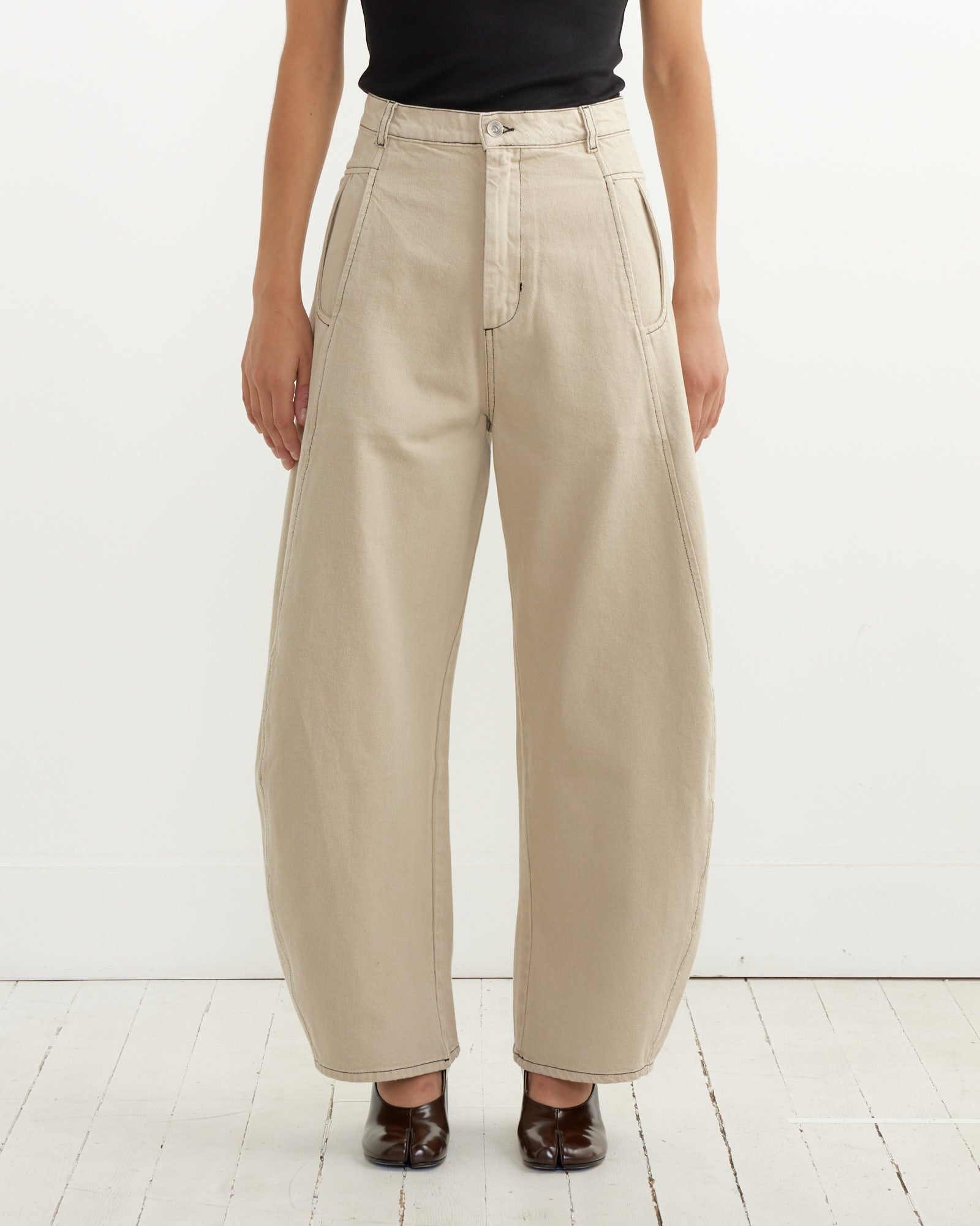 Shade Denim Pant in Tan