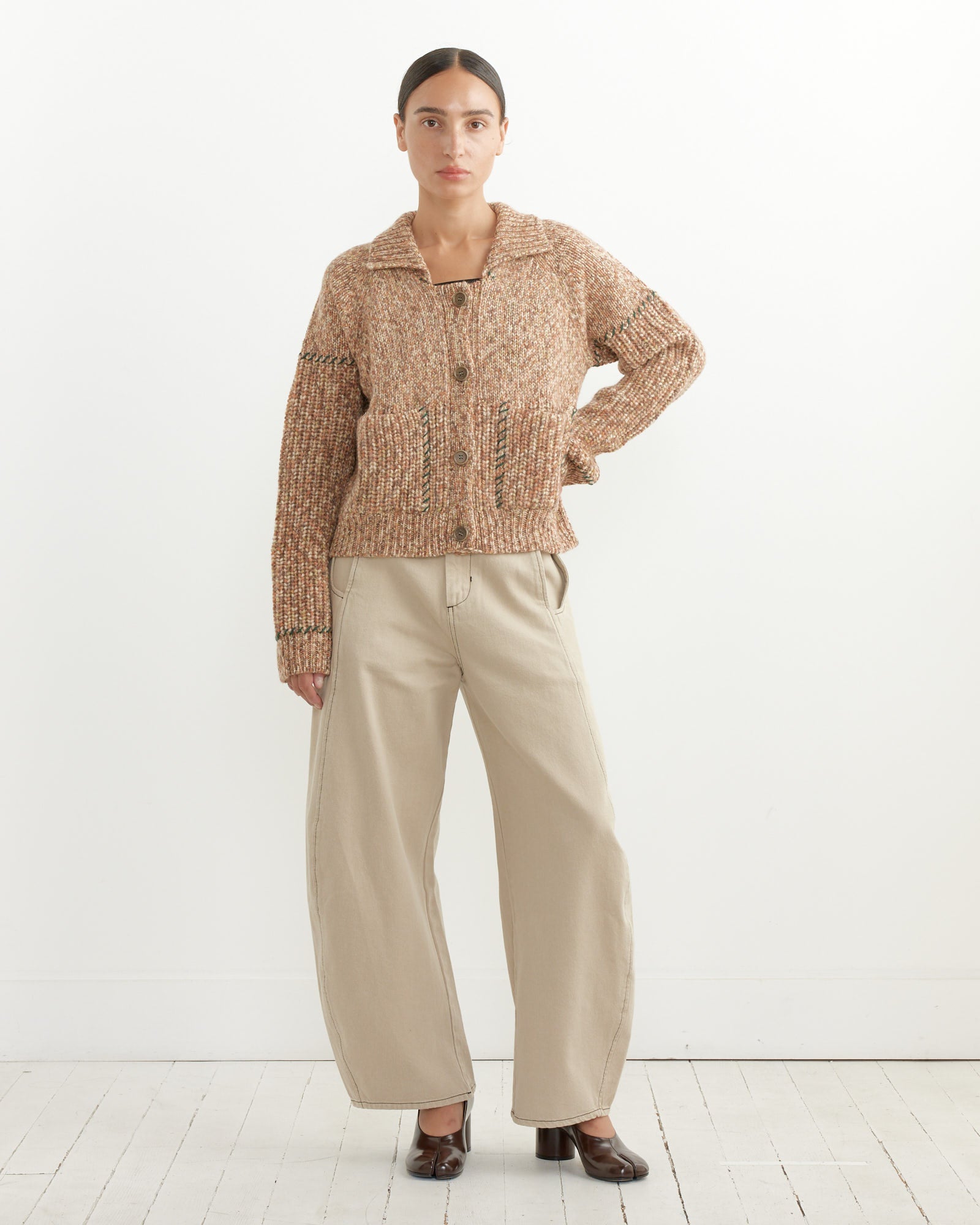 Shade Denim Pant in Tan