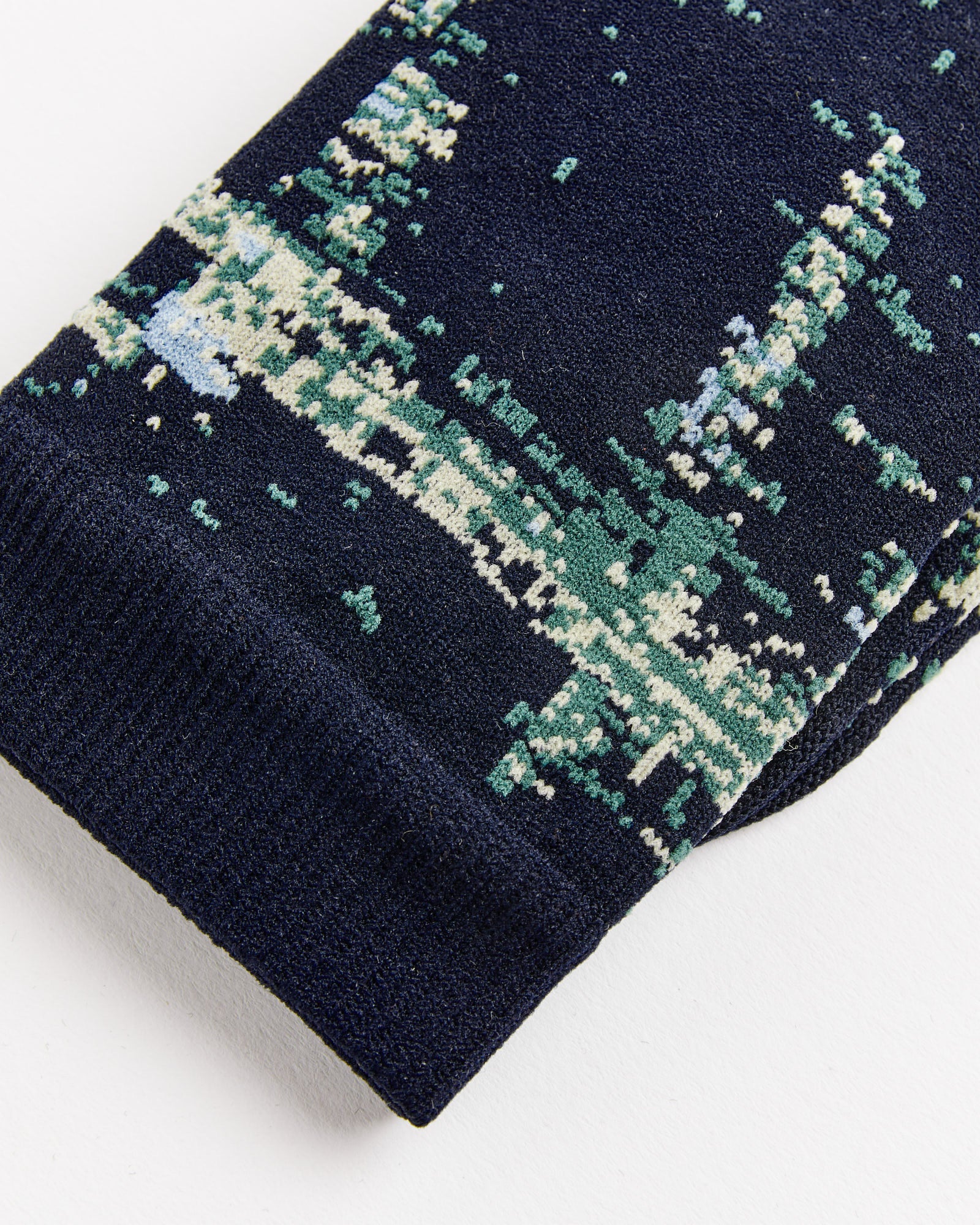 Screen Socks in Black/Green