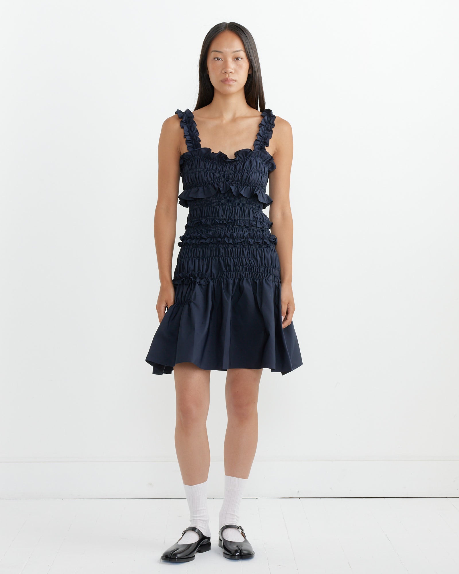 Cecilie Bahnsen Oona Dress Navy - Navy / 6 (260962)