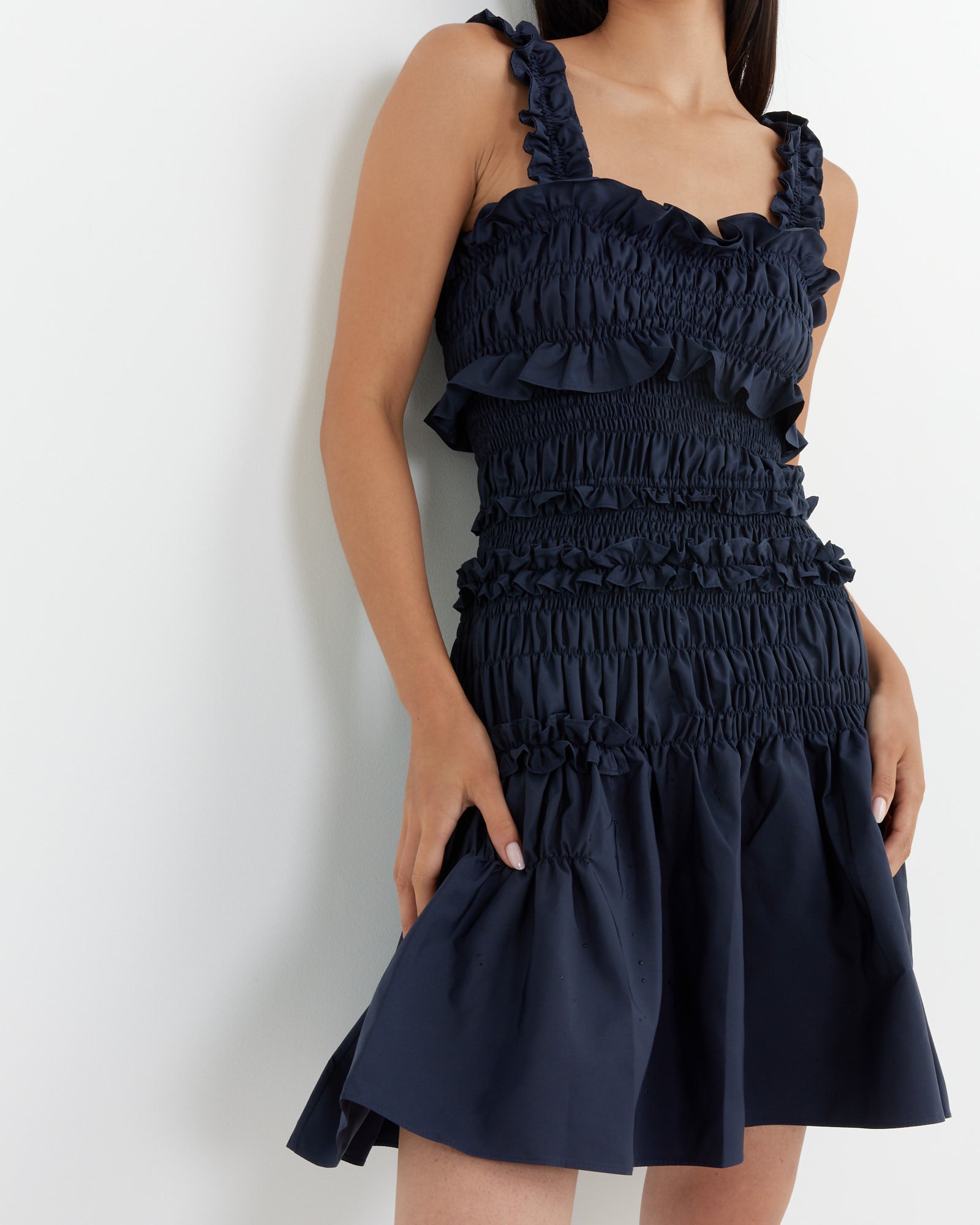 Oona Dress in Navy