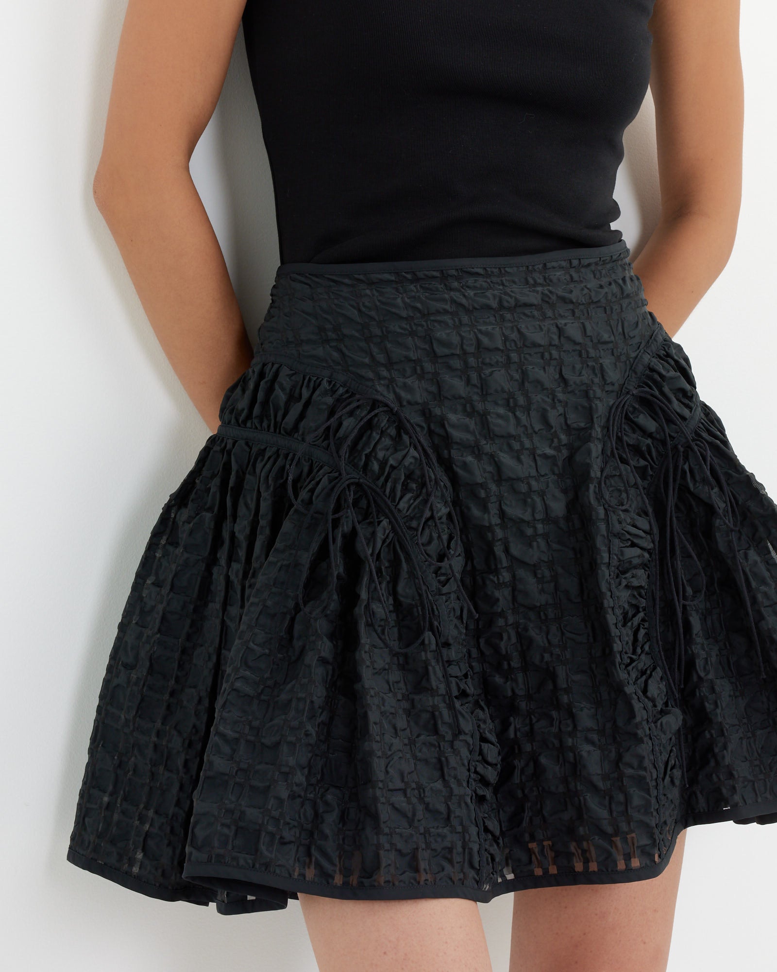 Cecilie Bahnsen Oda Skirt Black - Black / 6 (260966)