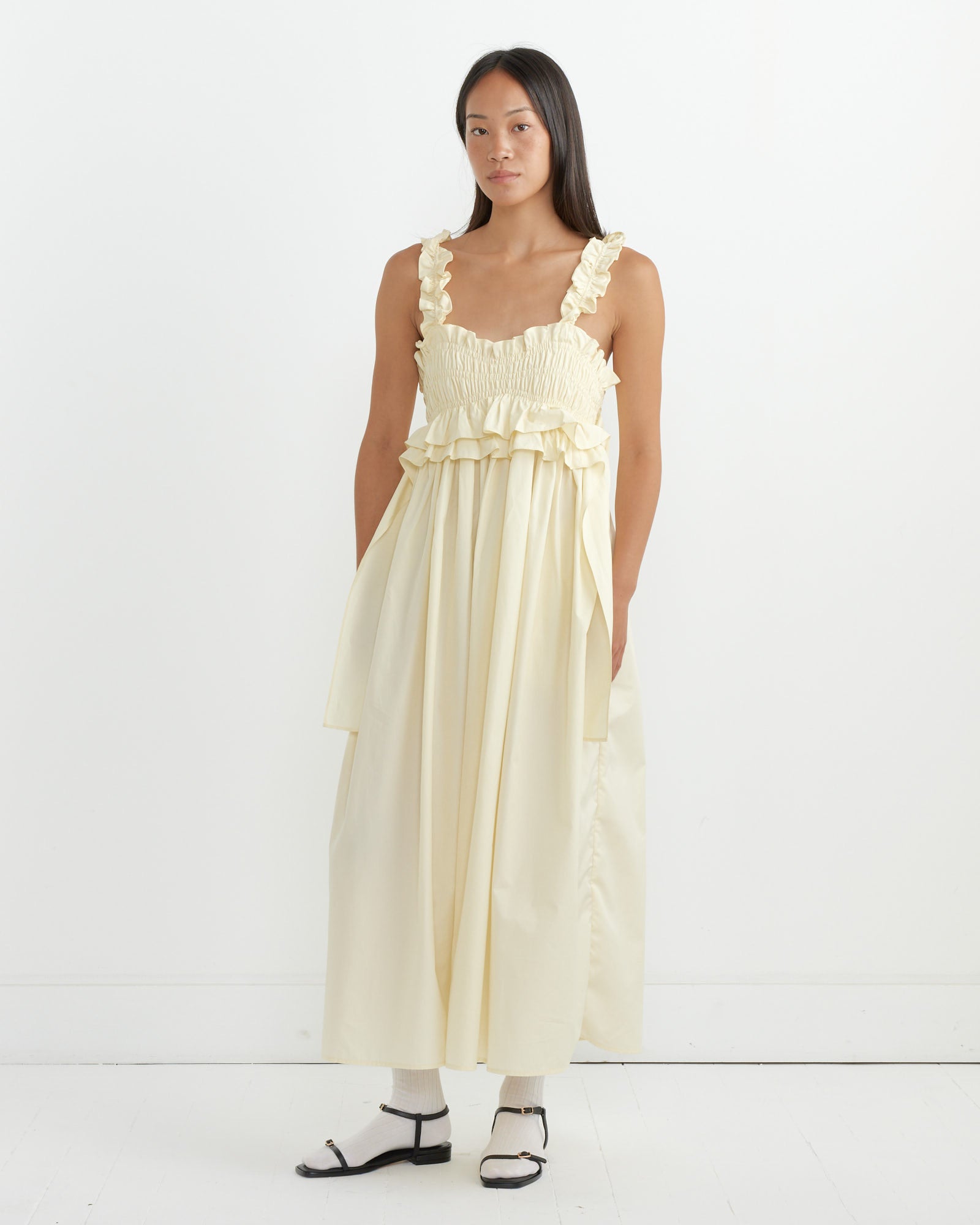 Giovanna Dress in Soft Yellow