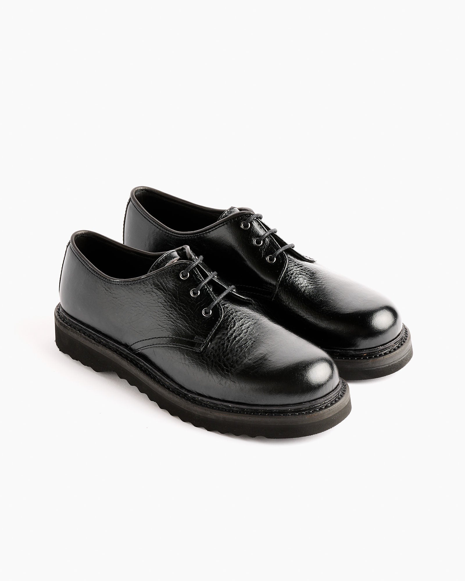 Trampler Cracked Patent Shoe in Black - Black / 43 (261048)