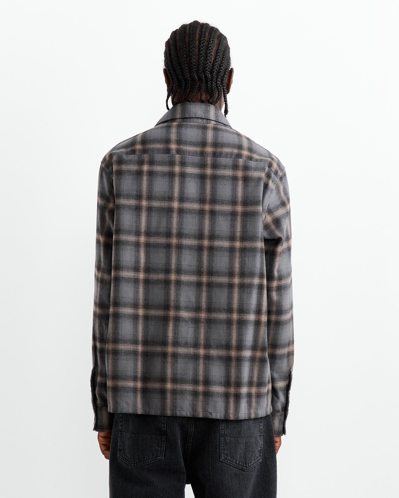 Our Legacy Hausen Shirt Oyster Check Flannel - Oyster Check Flannel / 46 (261061)