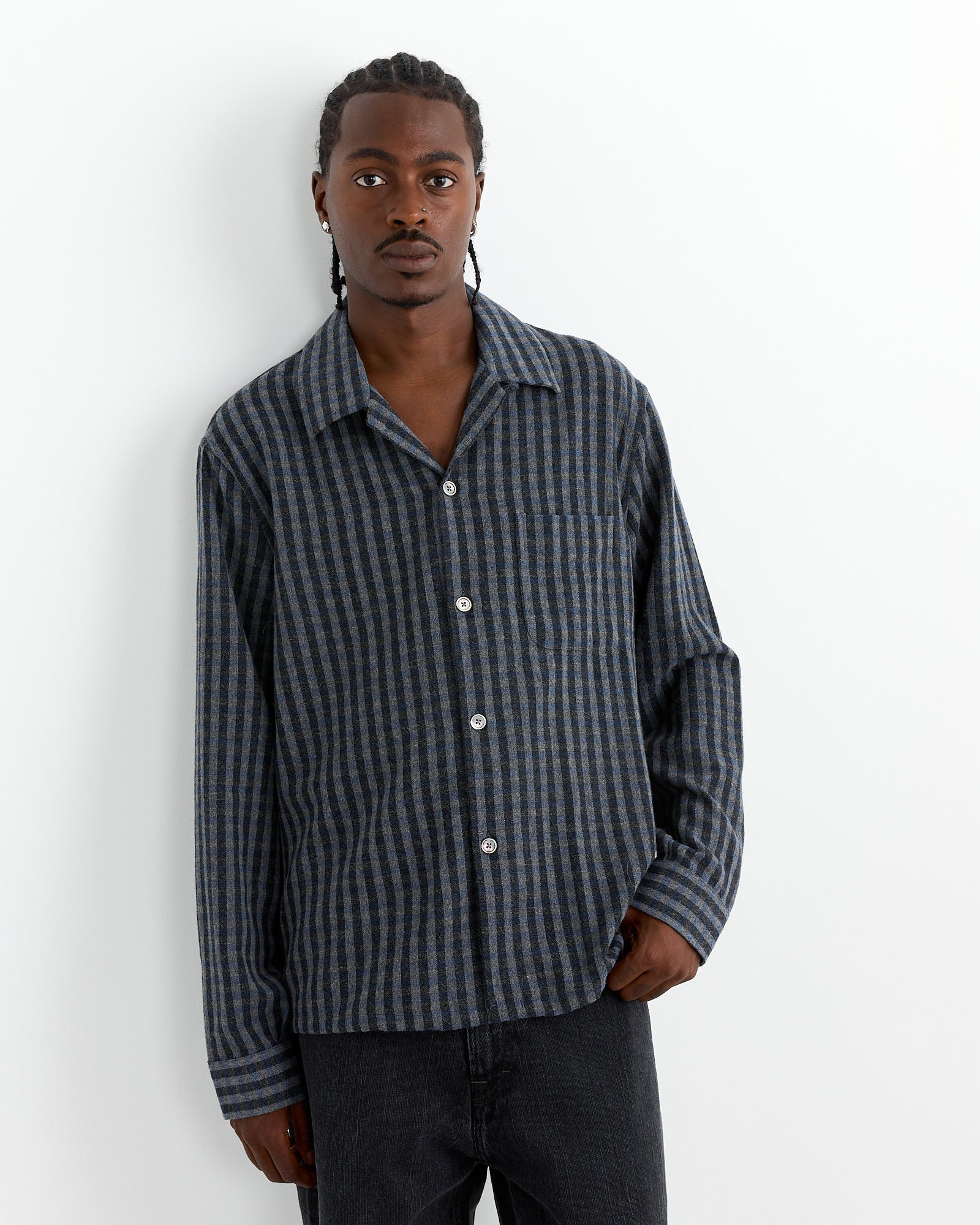 Our Legacy Hausen Shirt Principal Check Wool - Principal Check Wool / 46 (261065)