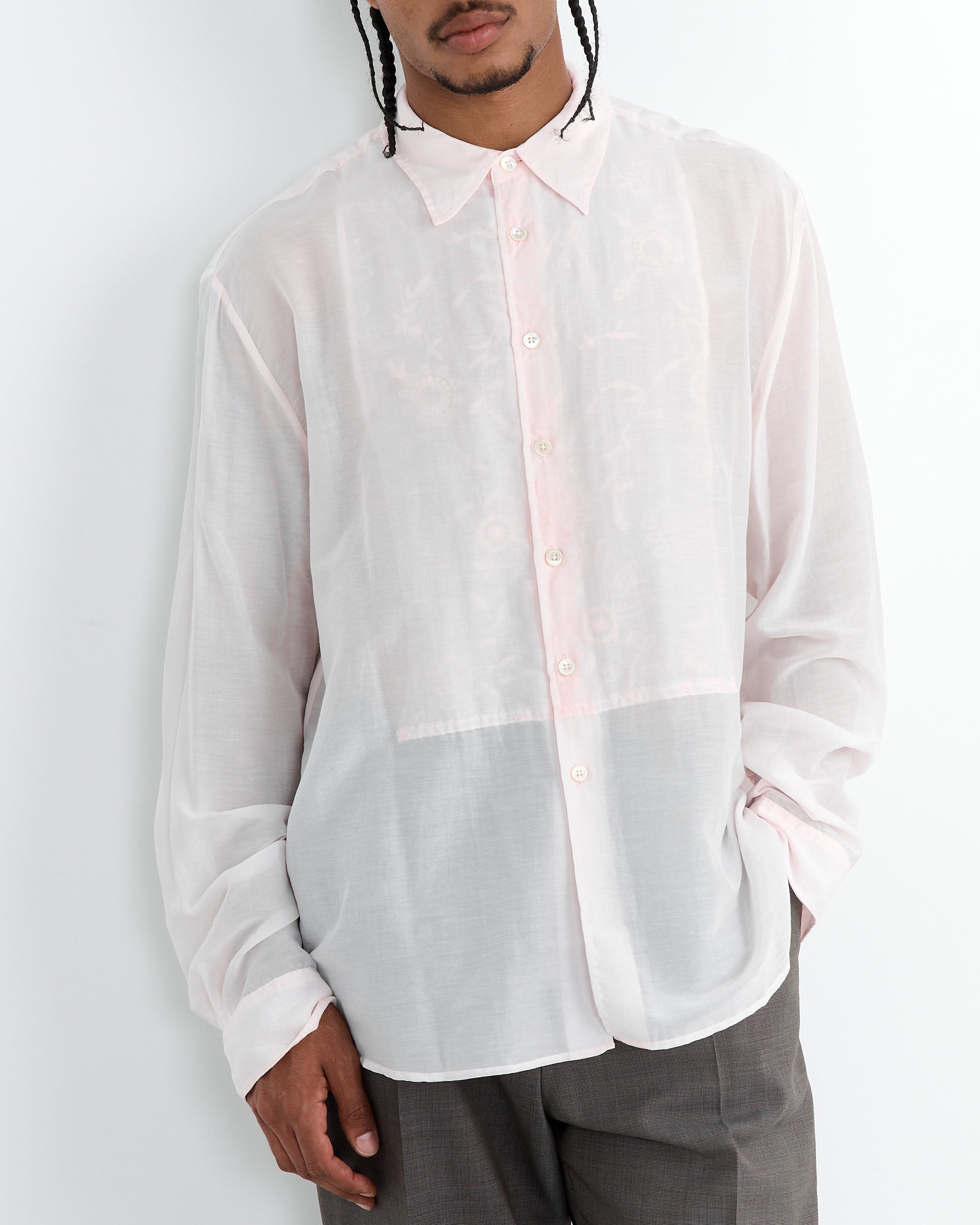 Our Legacy Adorn Shirt Ballet Pink Silk - Ballet Pink Silk / 50 (261071)