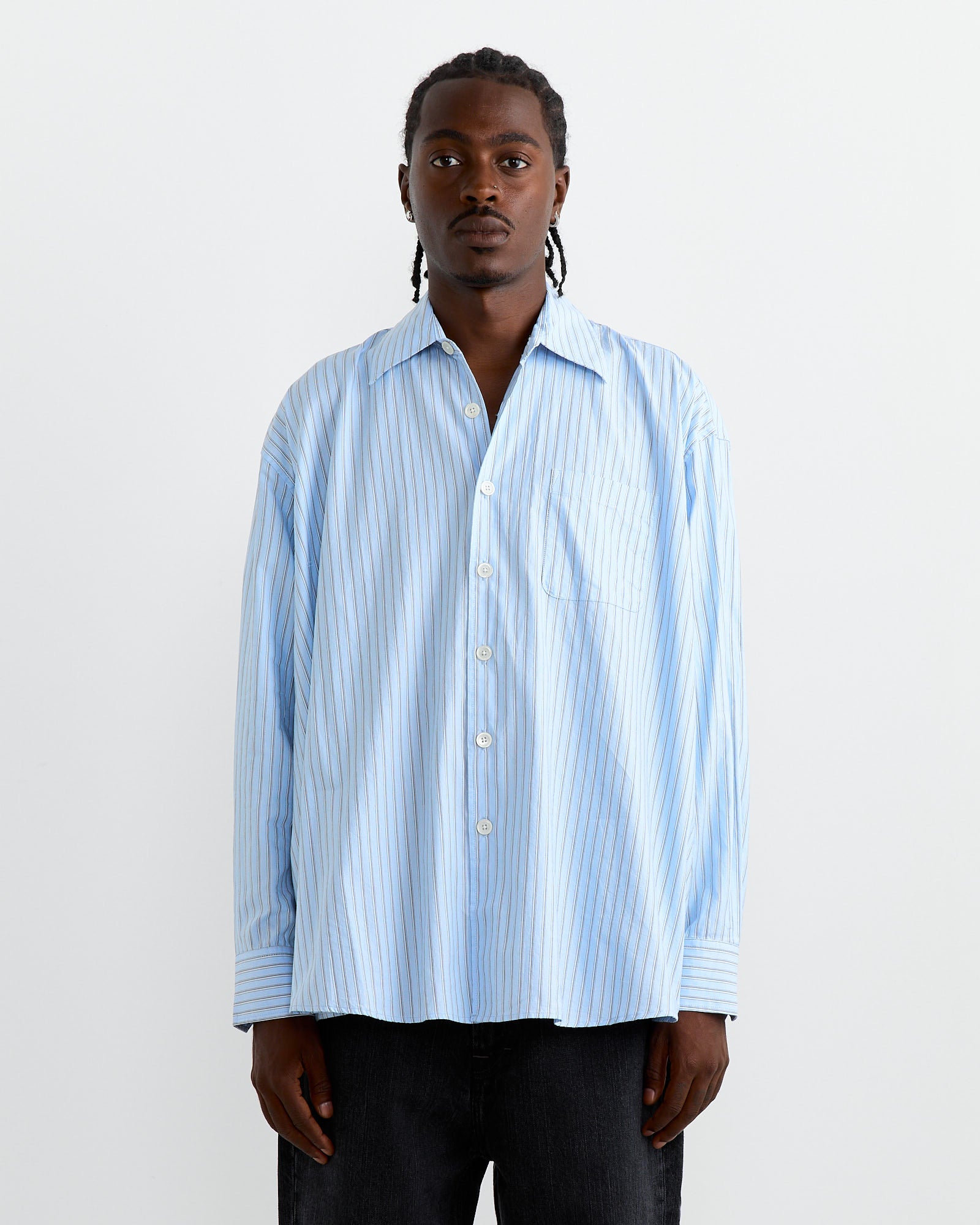 Our Legacy Borrowed Shirt Big Daddy Stripe - Big Daddy Stripe / 46 (261073)