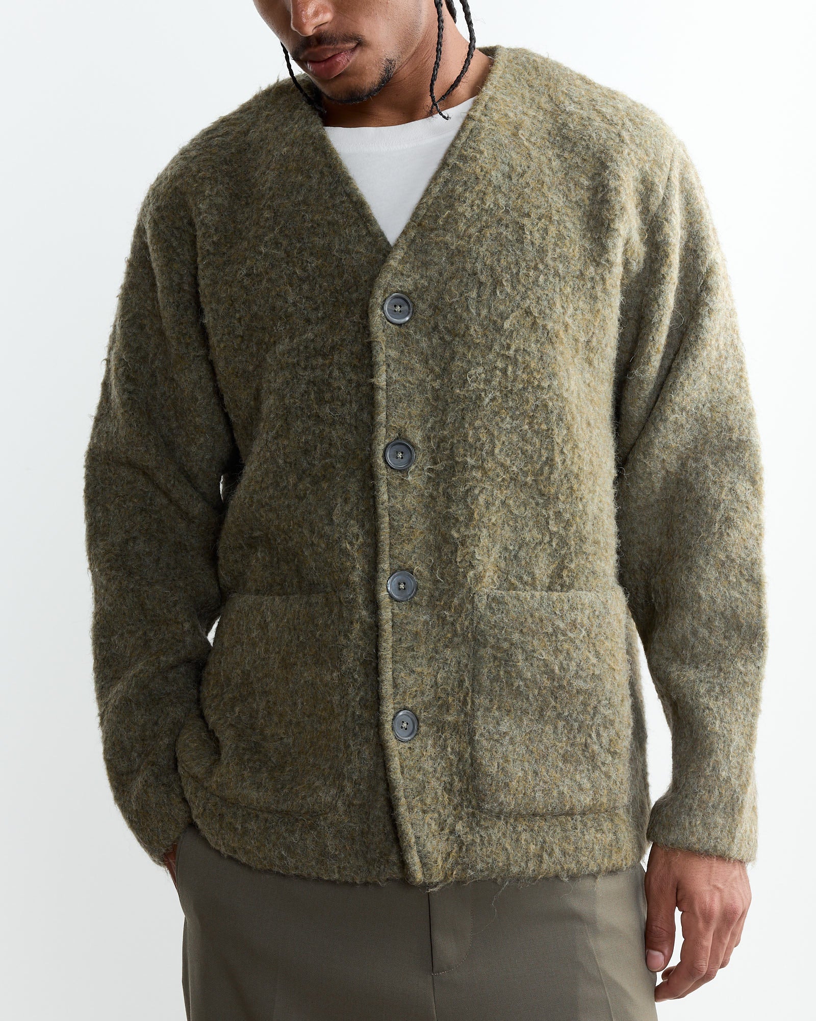 Our Legacy Tumble Wool Cardigan Fresh Moss - Fresh Moss / 50 (261155)