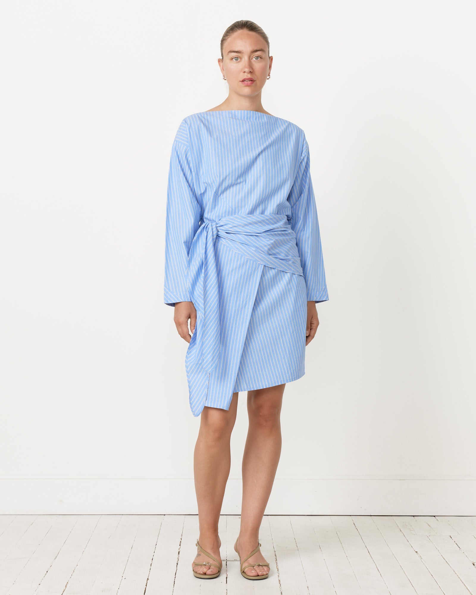 Seiko Mini Dress in Cerulean Stripe