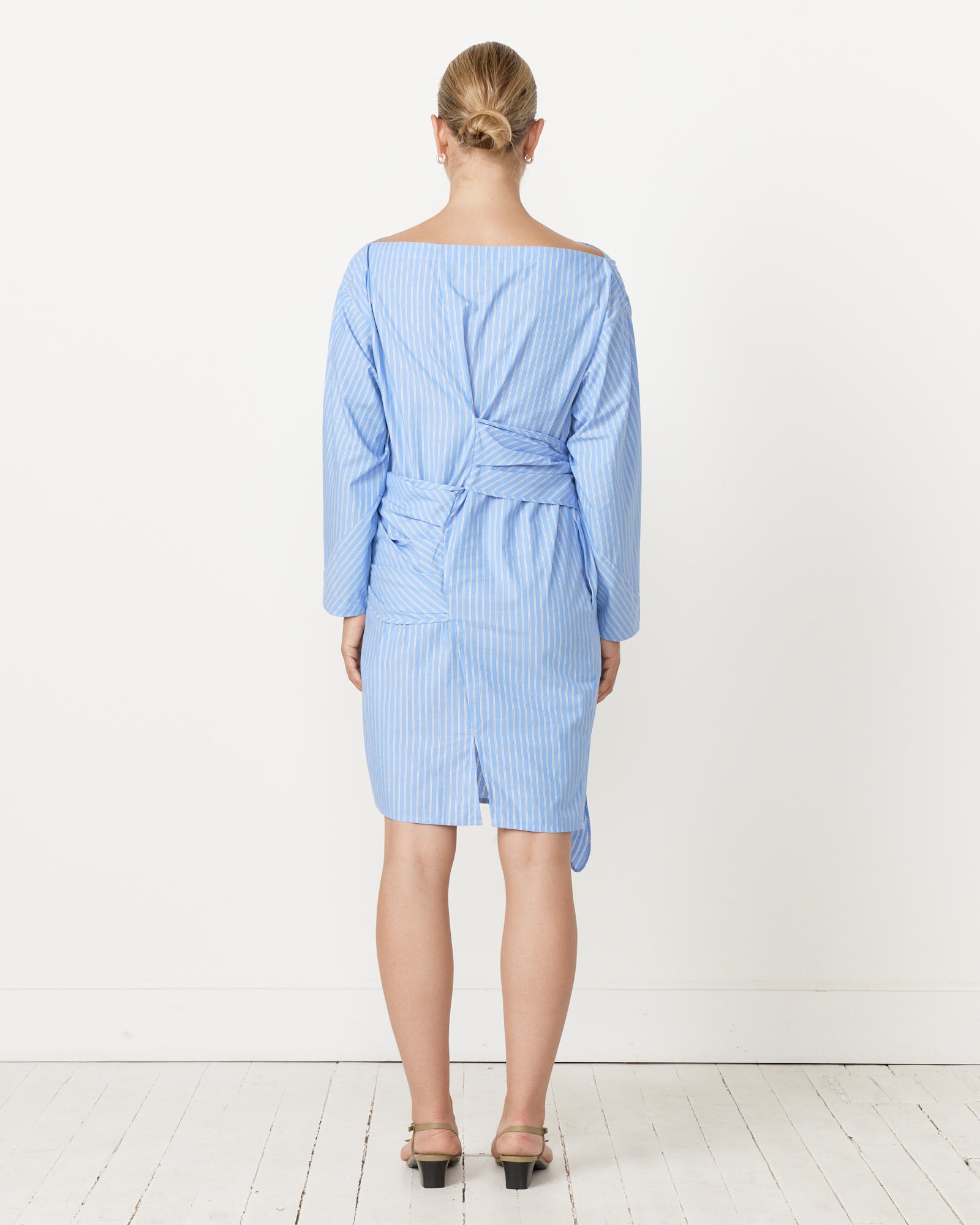 Seiko Mini Dress in Cerulean Stripe